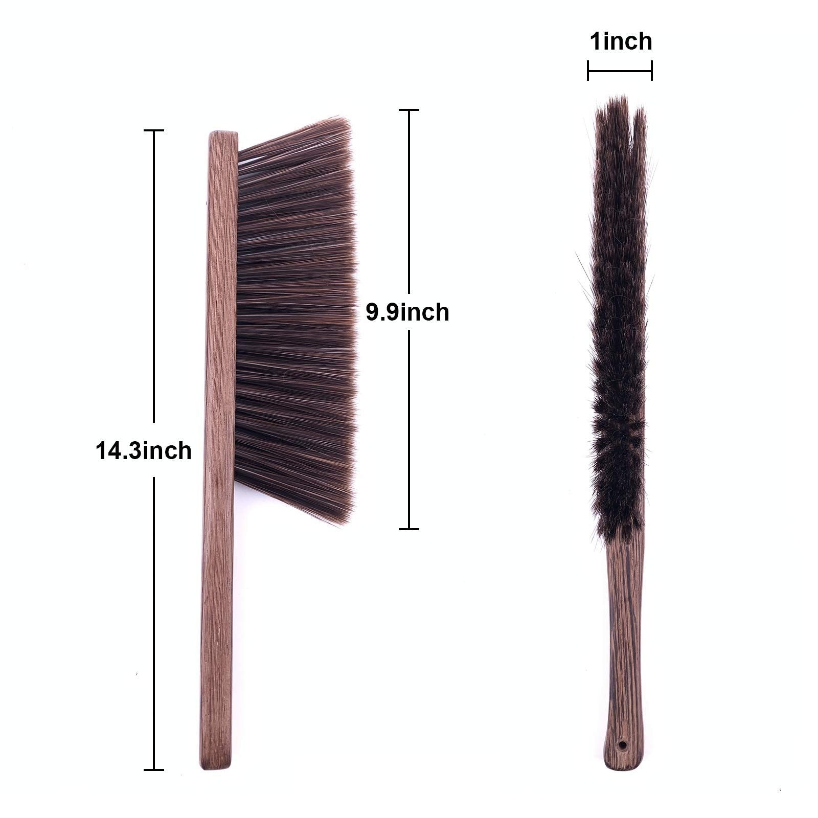 Soft Bristle Hand Broom Cleaning Brush - Dusting Tool for Car, Couch, Furniture,2