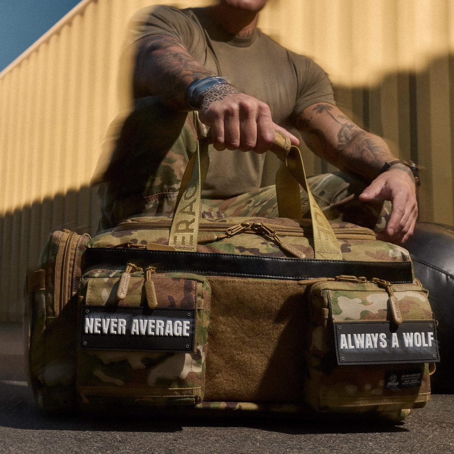 Ultimate 40L Gym Travel Duffle Bag   Rigid Frame, OCP Camo, Waterproof, Lightwei3