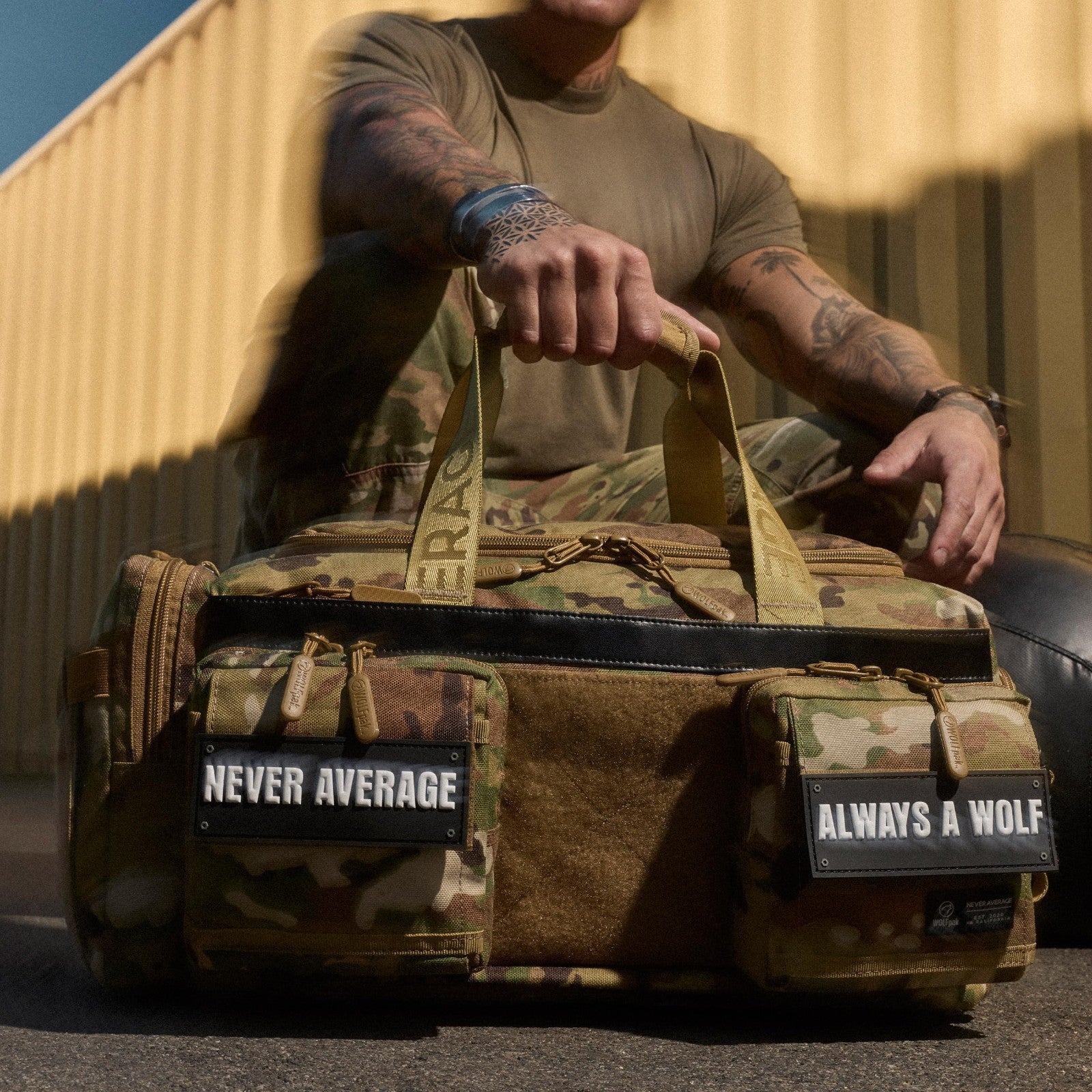 Ultimate 40L Gym Travel Duffle Bag   Rigid Frame, OCP Camo, Waterproof, Lightwei3