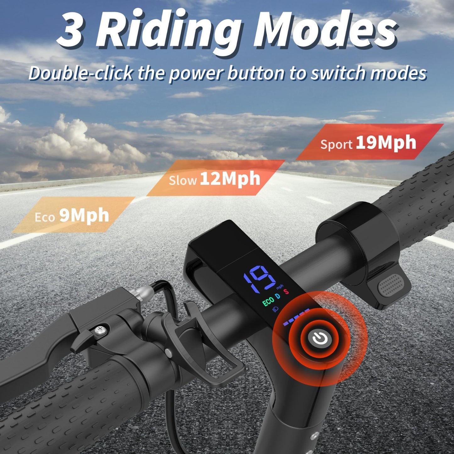 Foldable Electric Scooter, 350W-500W Motor, 9-22 MPH, 10-41 Miles Range, Dual Su4
