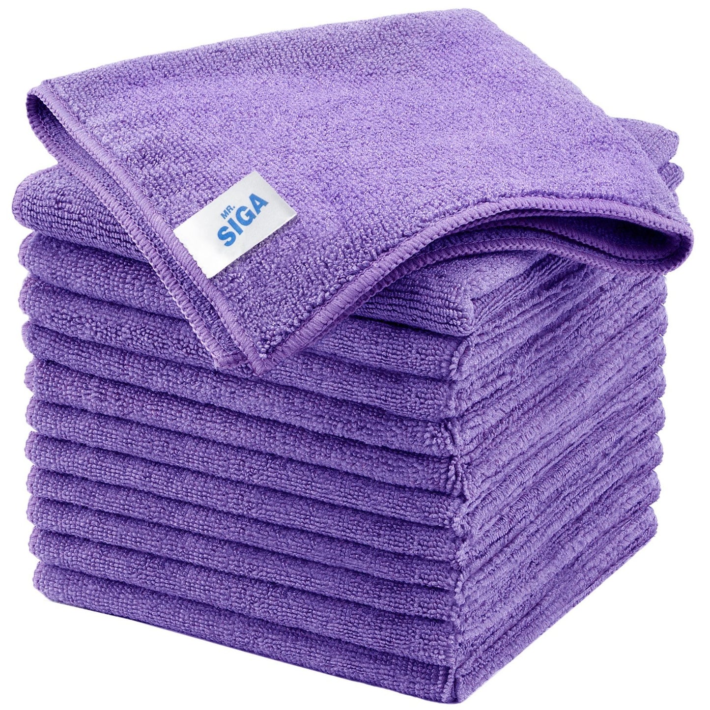 Streak-Free Microfiber Cleaning Cloths - 12 Pack, Ultra-Absorbent Towels for Hom1