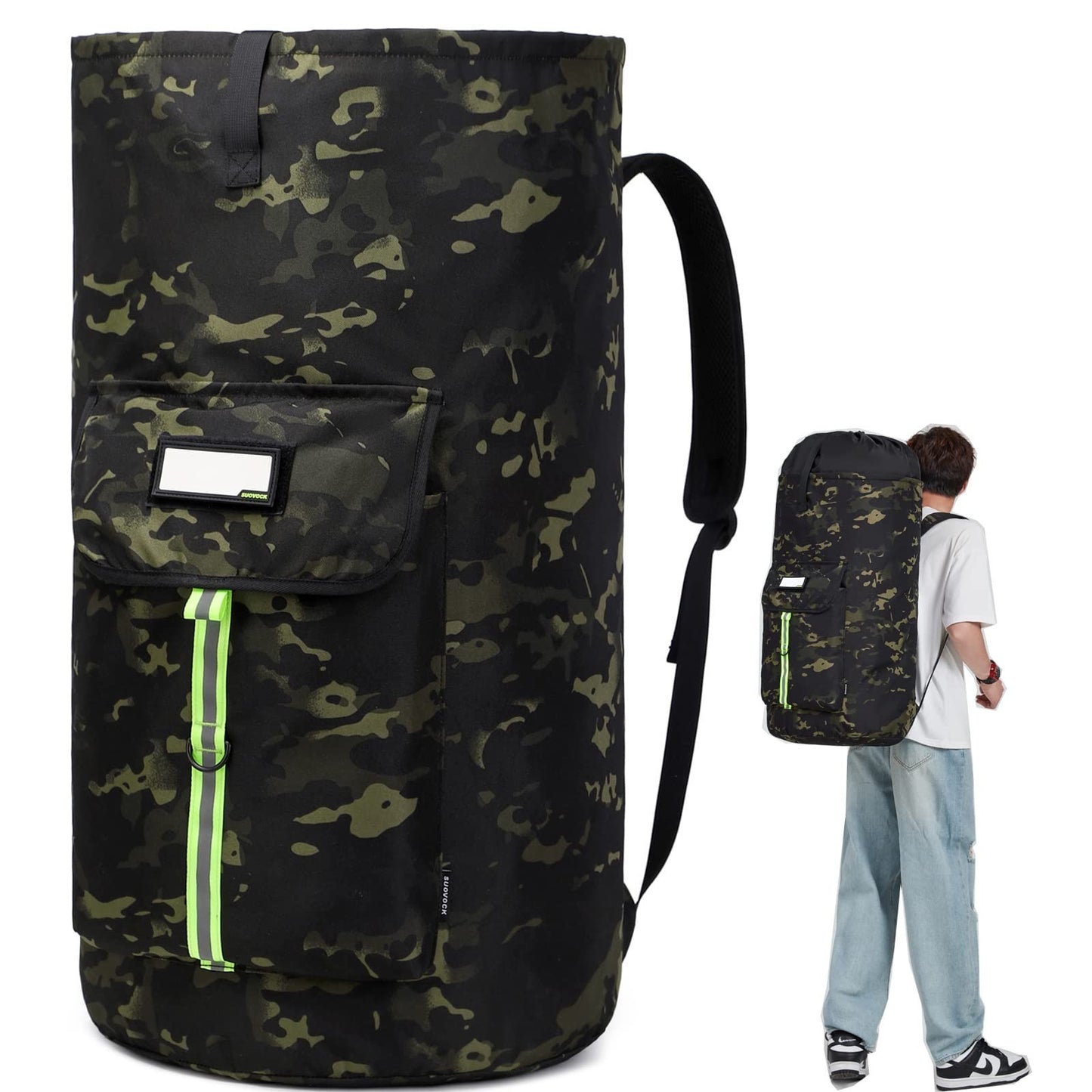 Optimized eBay Title:  "Extra-Large Heavy Duty Laundry Backpack Bag with Drawst0