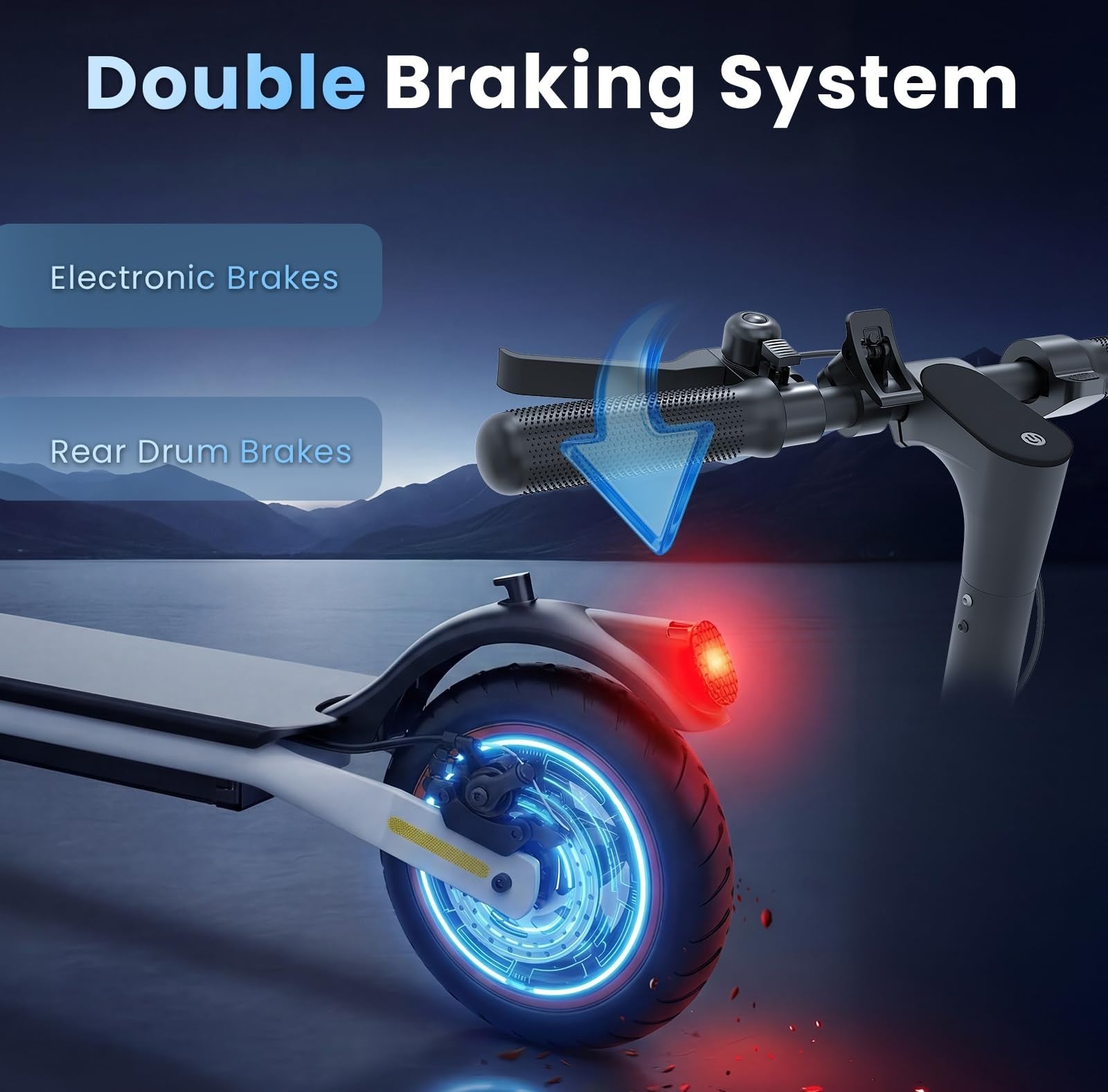 Powerful Electric Scooter for Adults & Teens, 1200W/1000W/500W Motor, 10''/8.5''5