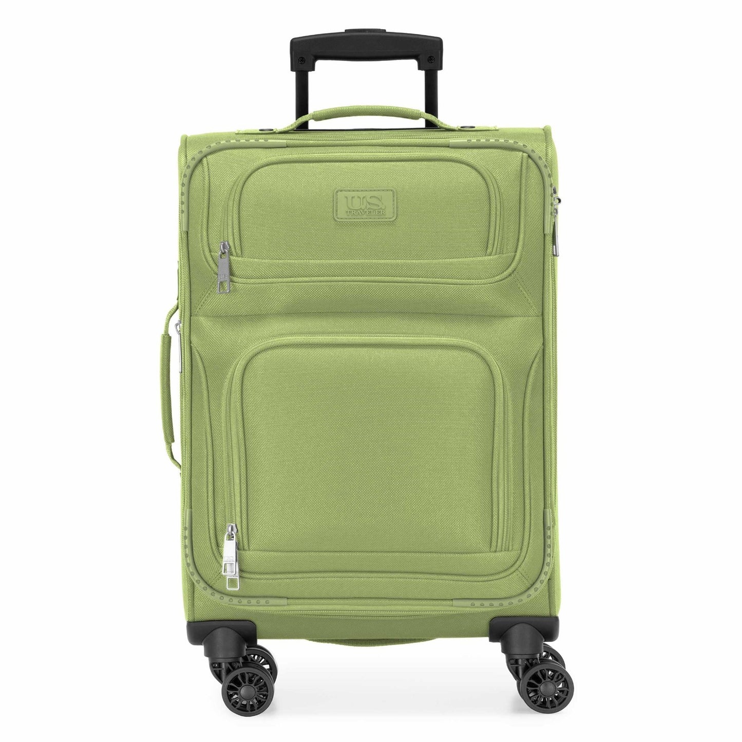 Lightweight Softside Rolling Carry-on Suitcase - 4-Wheel Travel Luggage, Green2