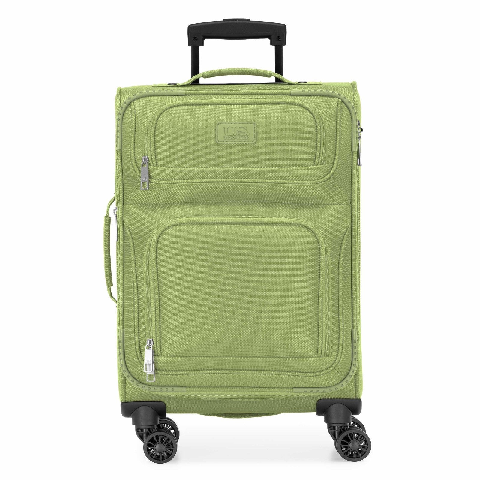 Lightweight Softside Rolling Carry-on Suitcase - 4-Wheel Travel Luggage, Green2