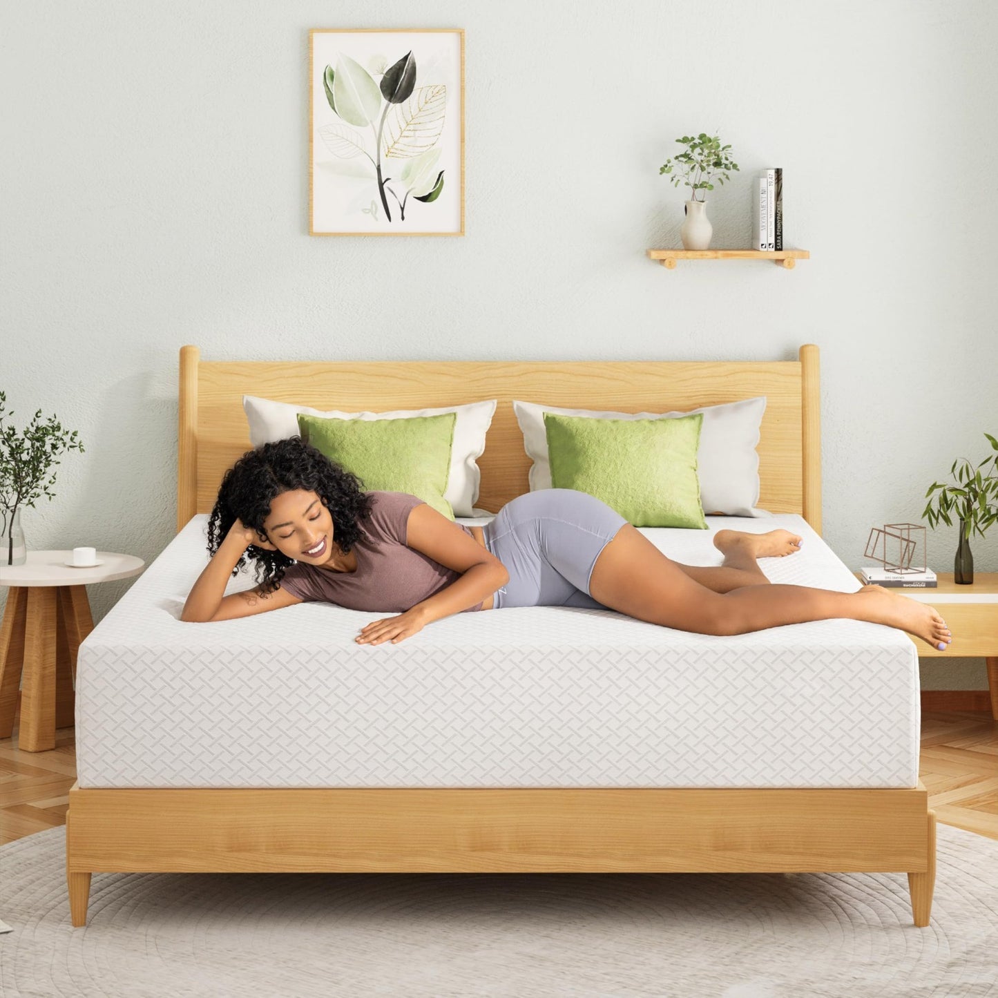 King Size Memory Foam Mattress 8 Inch, Cooling Gel, Pressure Relief, CertiPUR US7