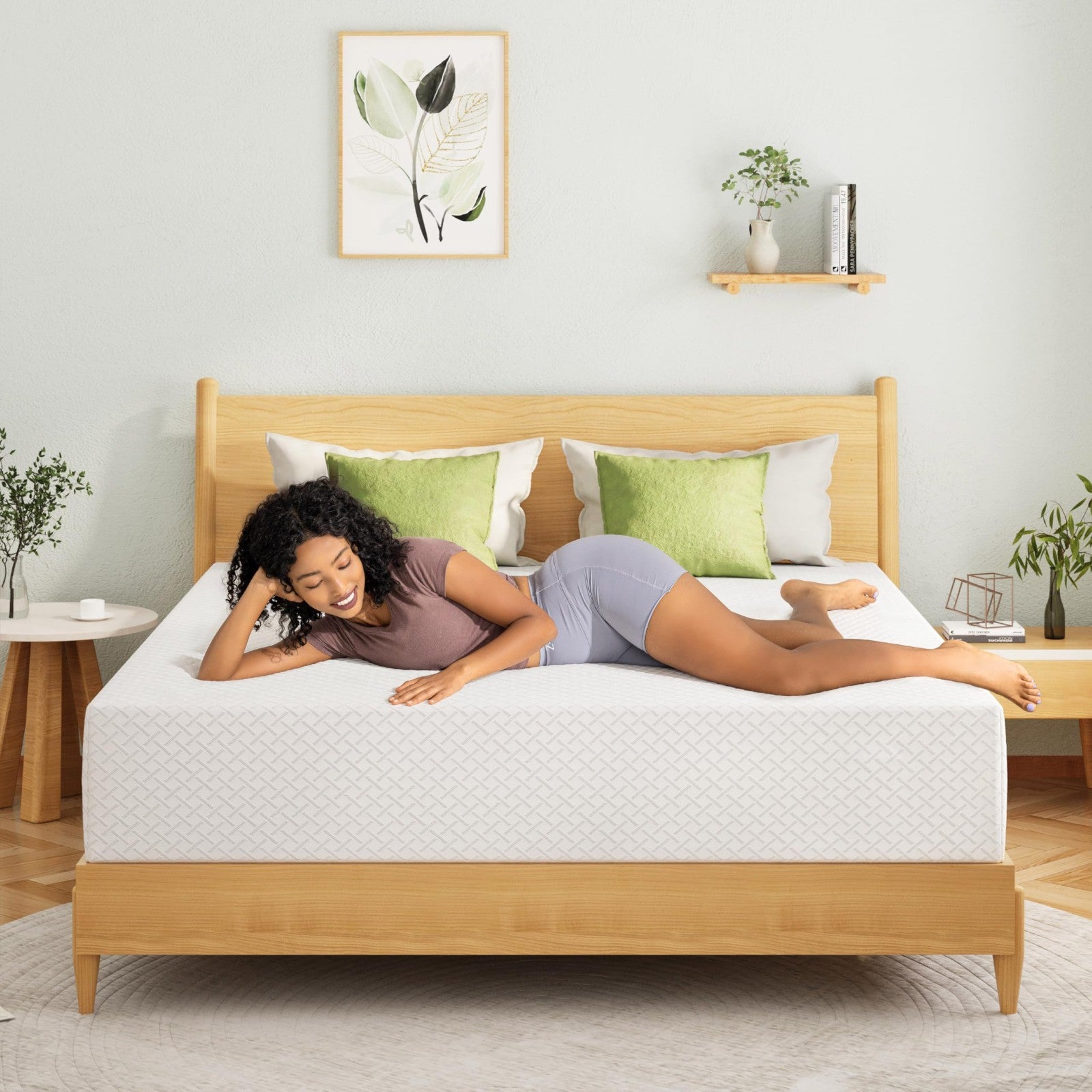 King Size Memory Foam Mattress 8 Inch, Cooling Gel, Pressure Relief, CertiPUR US7
