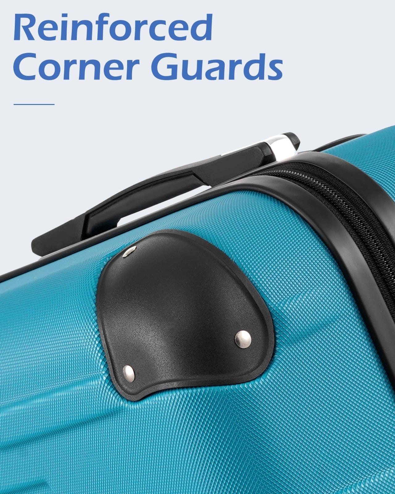 24" Hardside ABS Luggage with TSA Lock, 360° Spinner Wheels, Scratch-Resistant,5