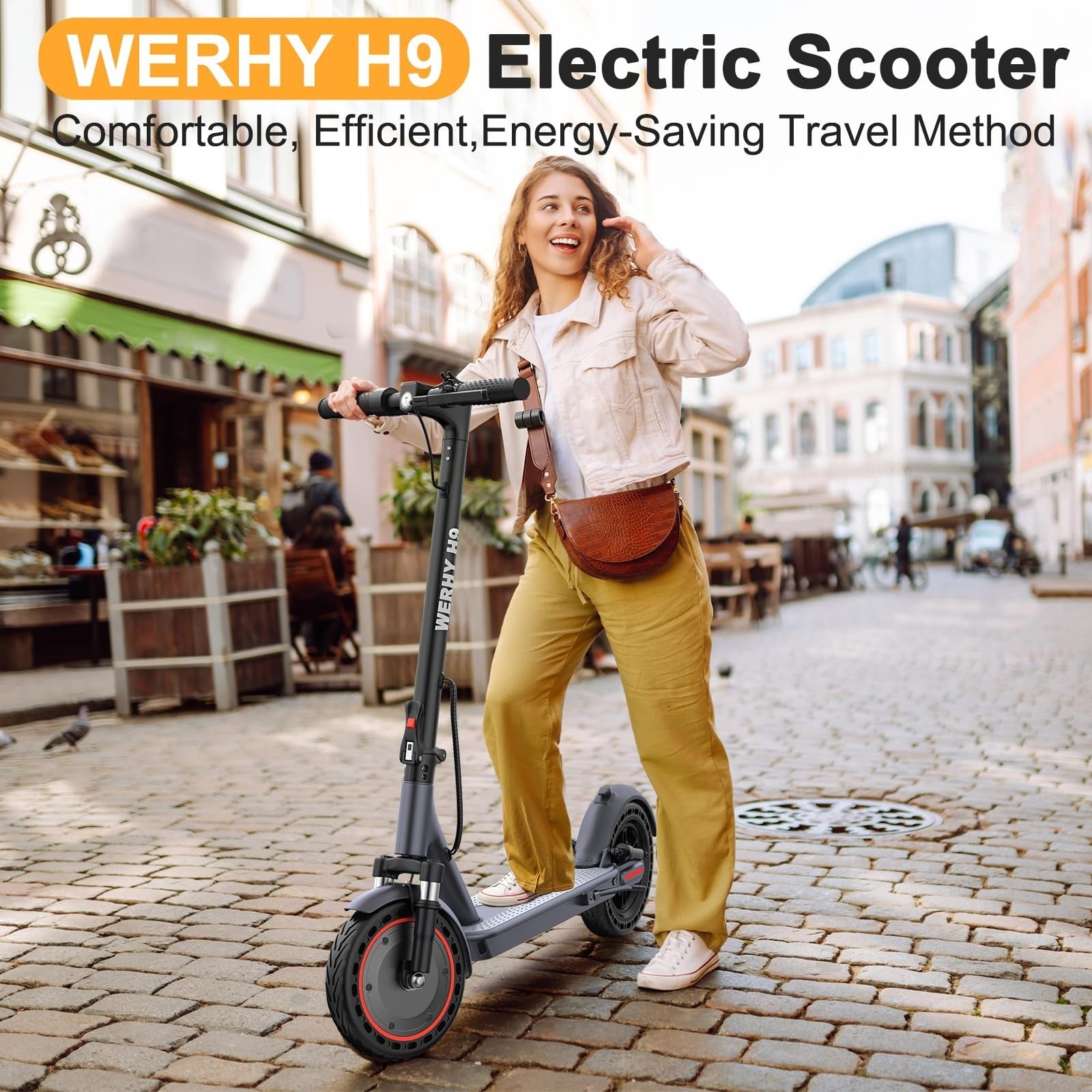 Powerful Electric Scooter 500W/350W Motor, 19MPH Speed, 16-27 Mile Range, Foldin2