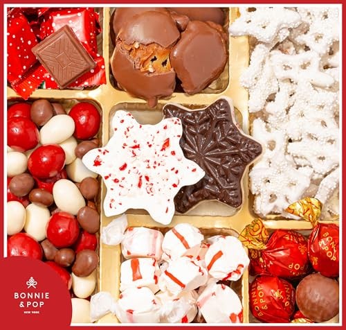 'S Holiday Tin- with Assorted Christmas Chocolate, Nuts, Bark, Truffles – Festiv6