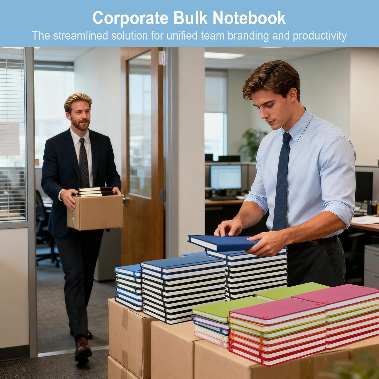 24 Pack A5 Hardcover Notebooks, 192 Pages College Ruled, Waterproof, Lay-Flat Cl2