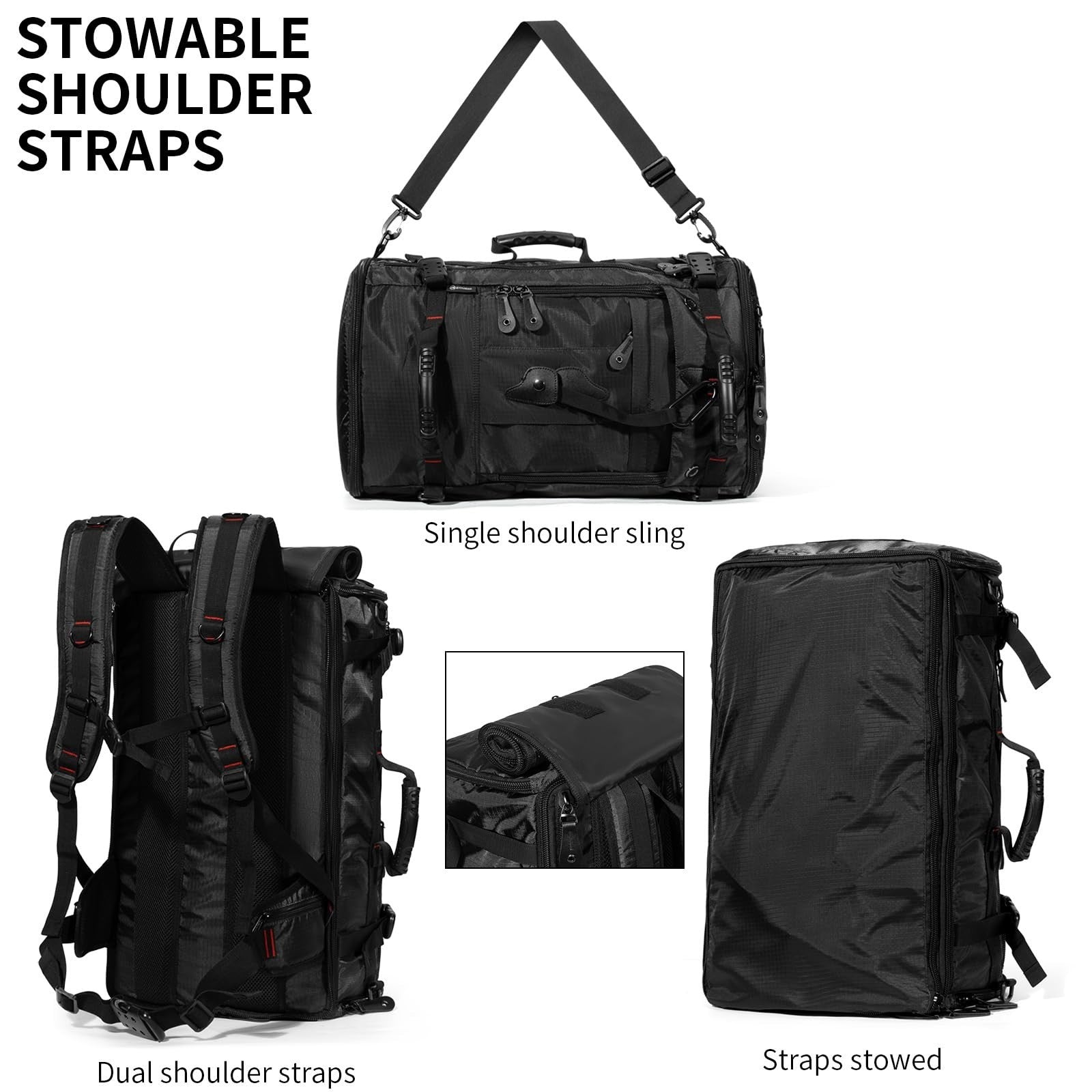 Large Capacity Travel Hiking Sports Backpack Duffle Bag 60L Convertible Laptop B4