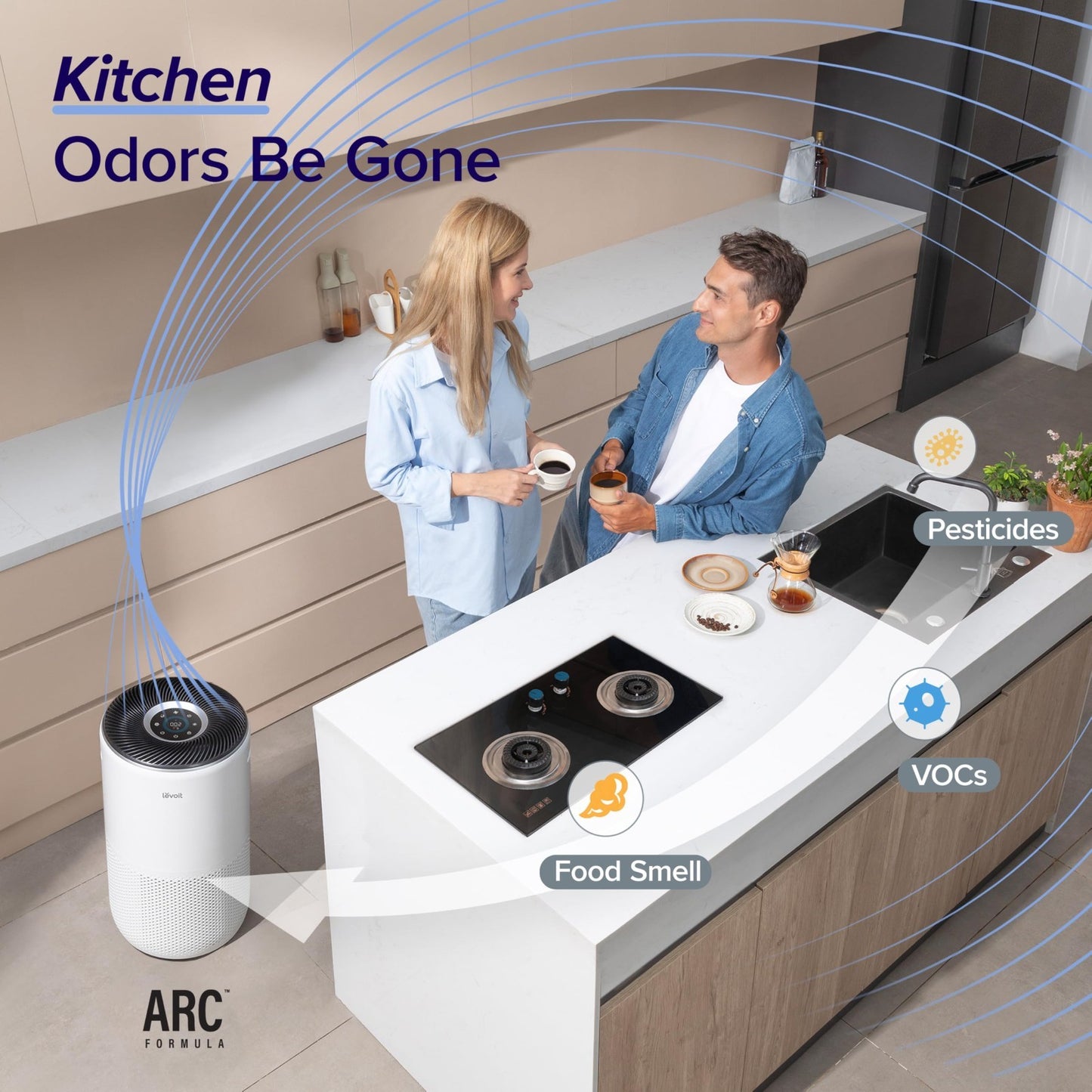 Smart Air Purifier for Large Rooms up to 1733 Sq Ft | HEPA Filter, Auto Mode, Ai5