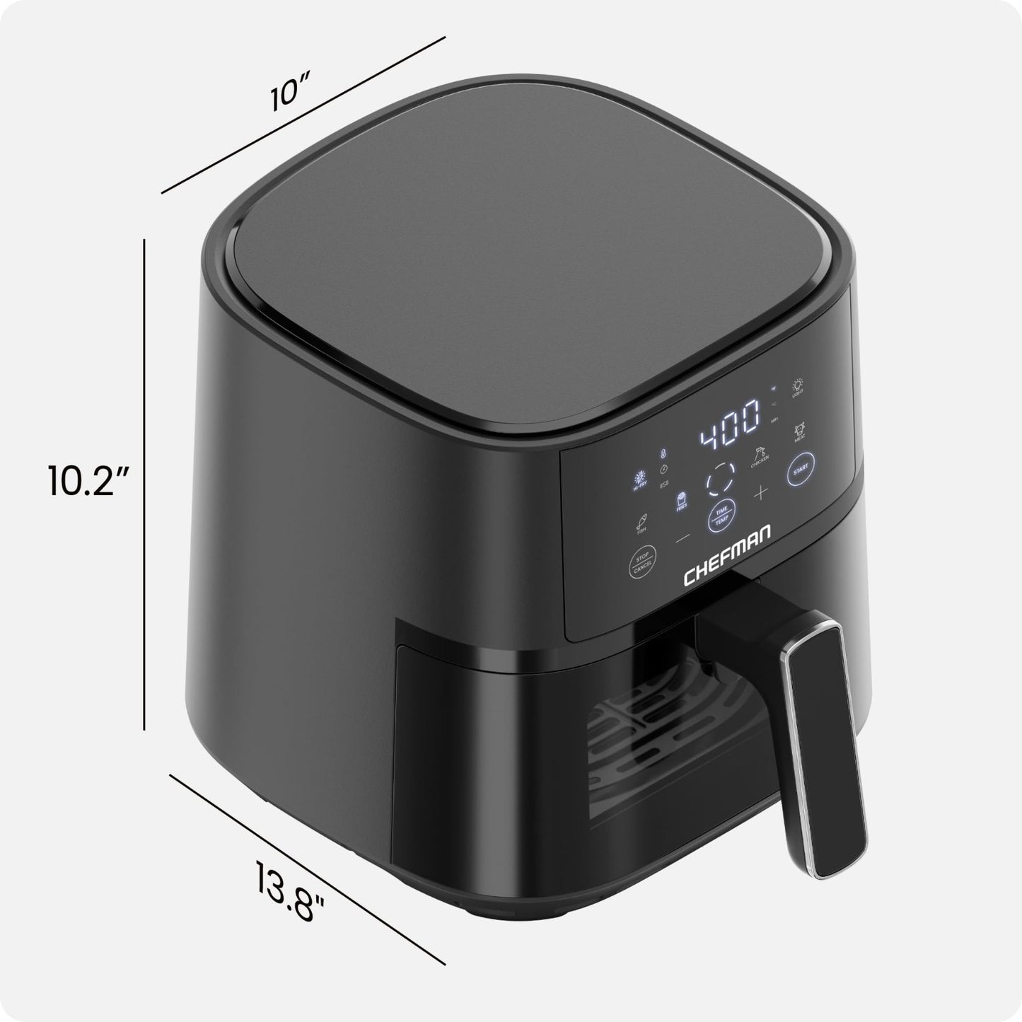 4QT Compact Air Fryer with Hi Fry Technology, Touch Controls & Easy View Window2