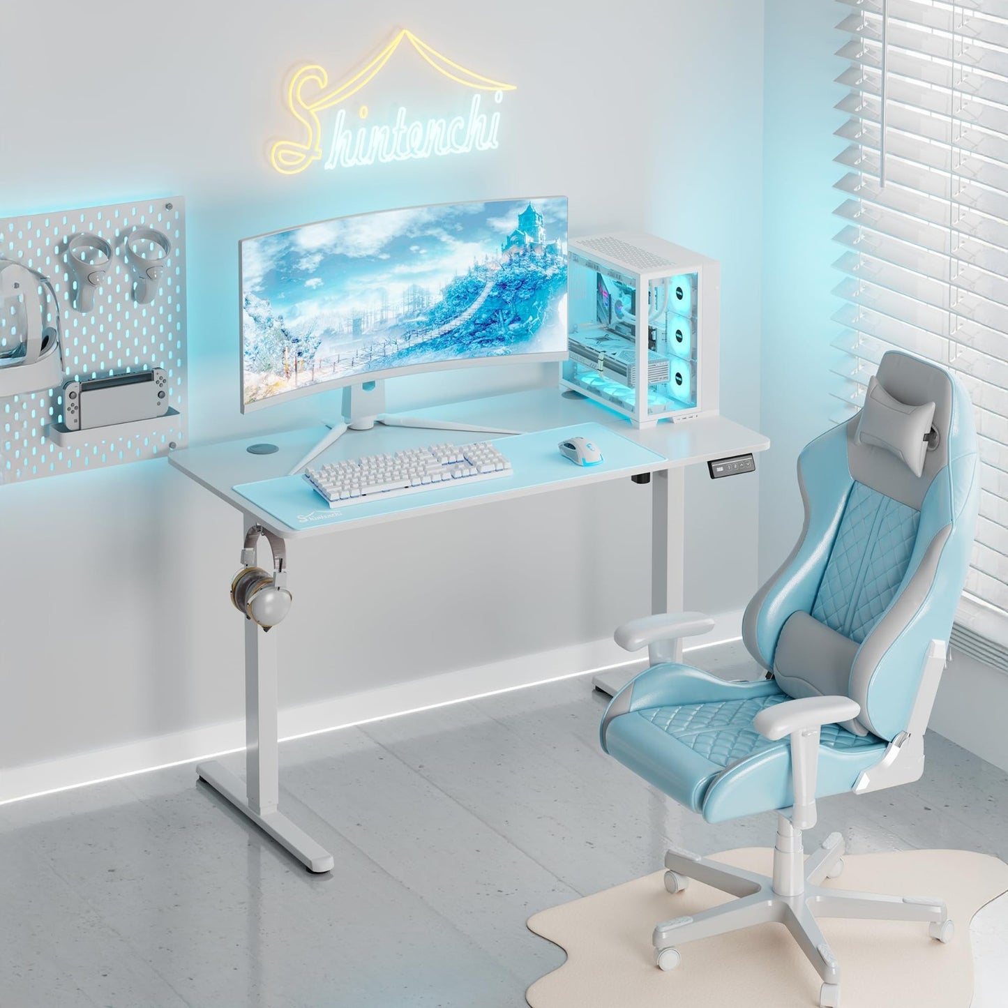 Height Adjustable Electric Standing Desk - Ergonomic Sit Stand Workstation 40x241