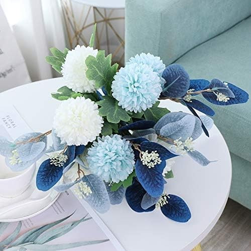 Artificial Hydrangea Flowers with Vase Table Centerpiece Home Wedding Decor5