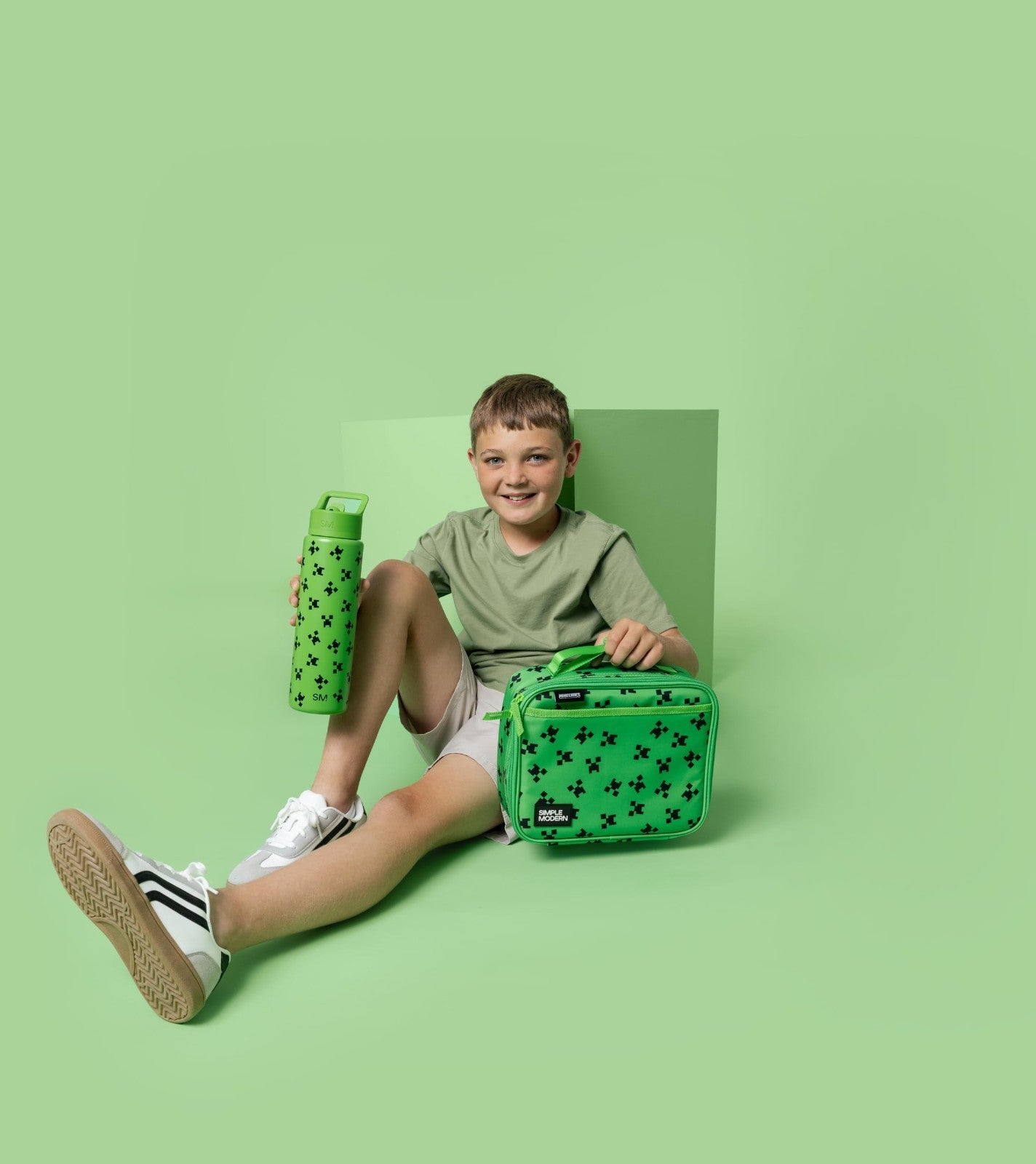 Insulated Minecraft Lunch Box - Cute Small Lunch Bag for Boys & Girls, Fits Bent1