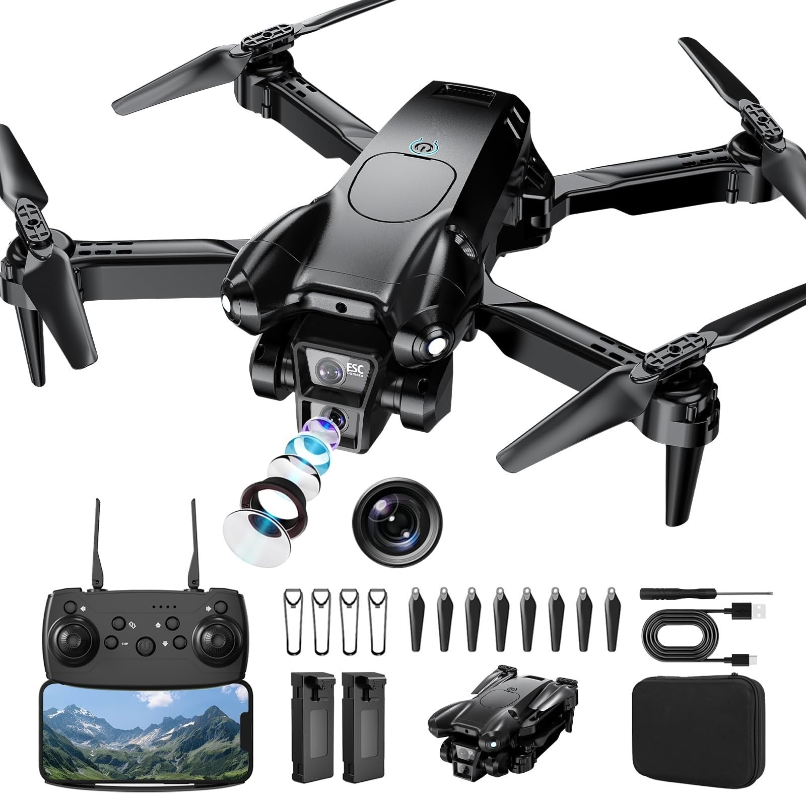 **Optimized eBay Title:**  1080P HD Camera Drone, Mini Foldable Quadcopter for1