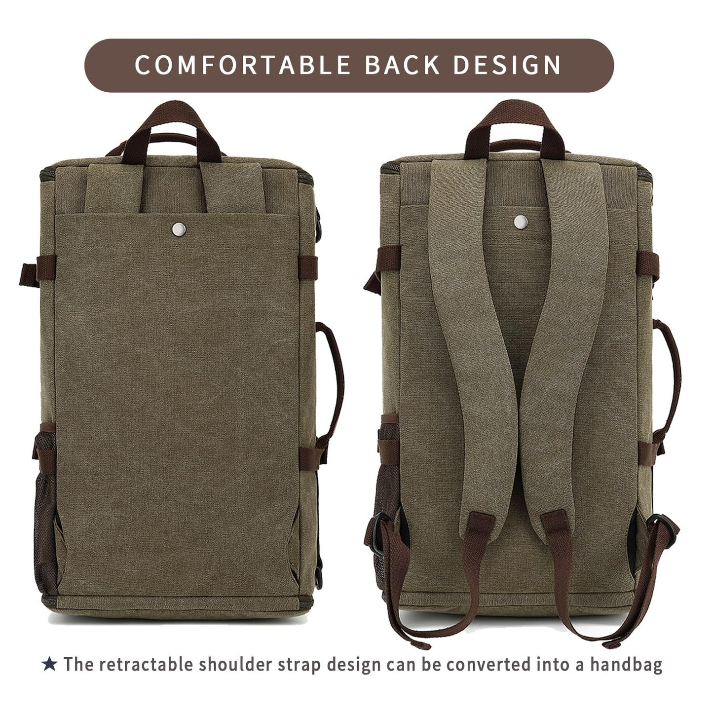 Waterproof Gym Duffel Backpack with Shoe Compartment, 4 Carry Methods, Sports &6