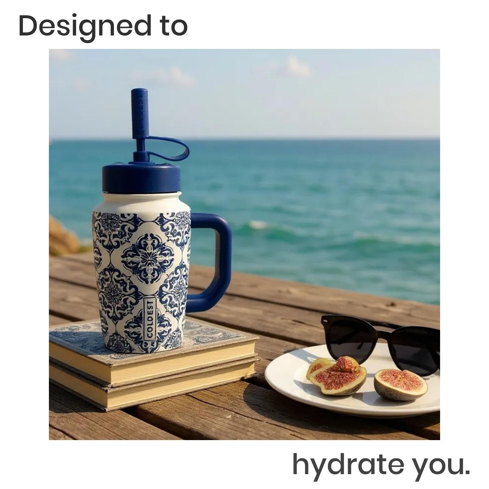 Insulated 24 oz Tumbler with Handle & Coffee Lid   Spill Proof, Leakproof, Cup H5