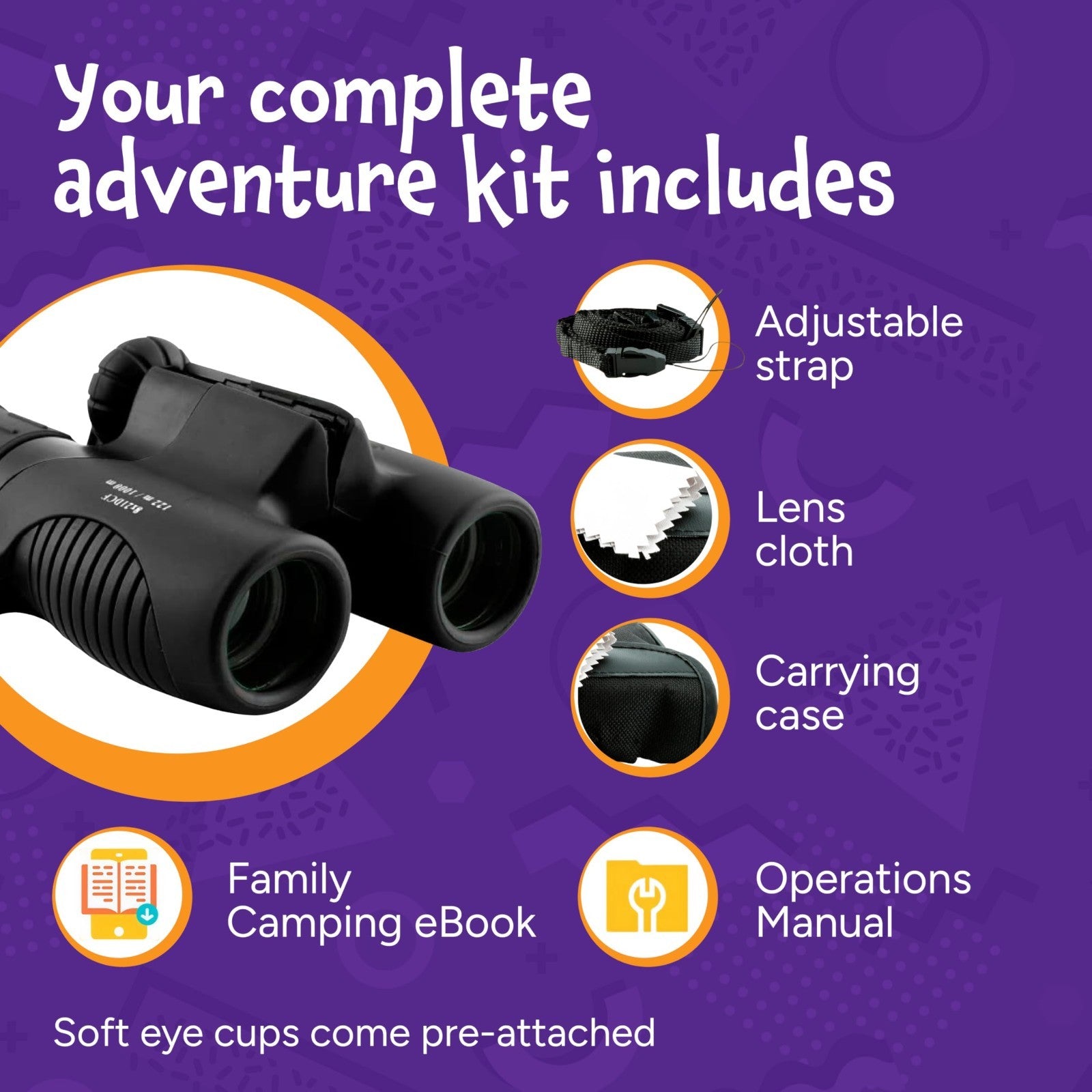 Compact Black Binoculars for Kids 3 12   STEM Outdoor Adventure Toy, Bird Watchi4