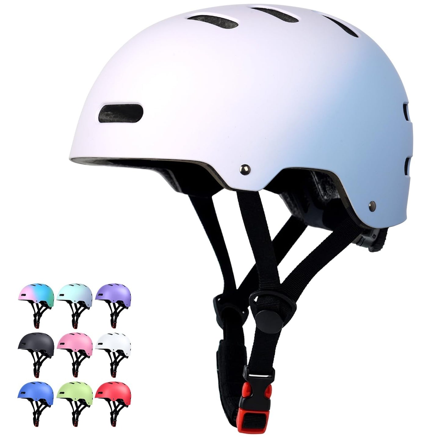 Multi-Sport Helmet for Skateboard, Bike, Scooter - Adjustable, Lightweight, Vent1