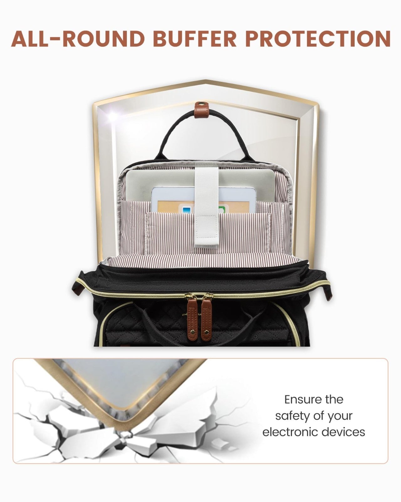 Waterproof 15.6" Laptop Backpack for Women   Nurse, Teacher, Travel Bag, College5