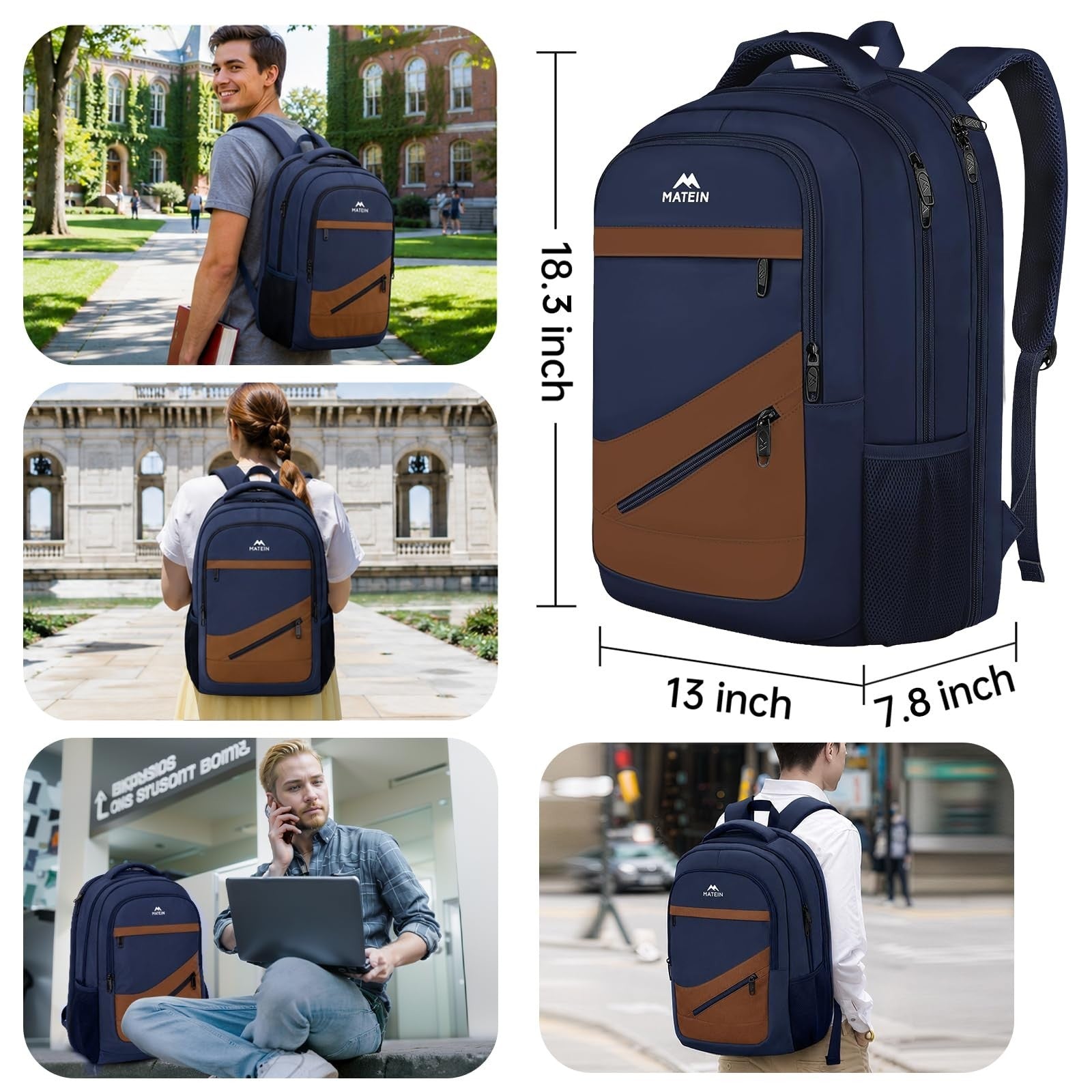 Travel Backpack for Men, Anti Theft Pocket, TSA Friendly, Durable & Stylish Bag8