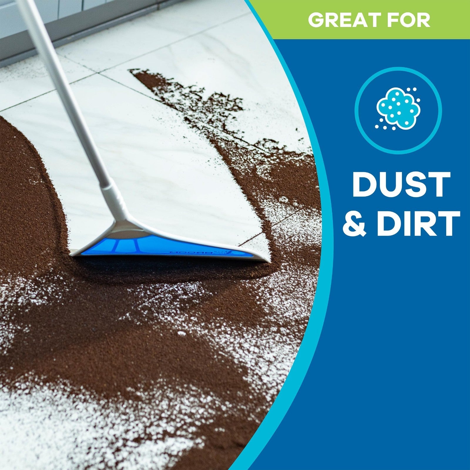 3-Piece Wet/Dry Cleaning Set - AirBroom Sweeper, Squeegee & Dustpan Combo4