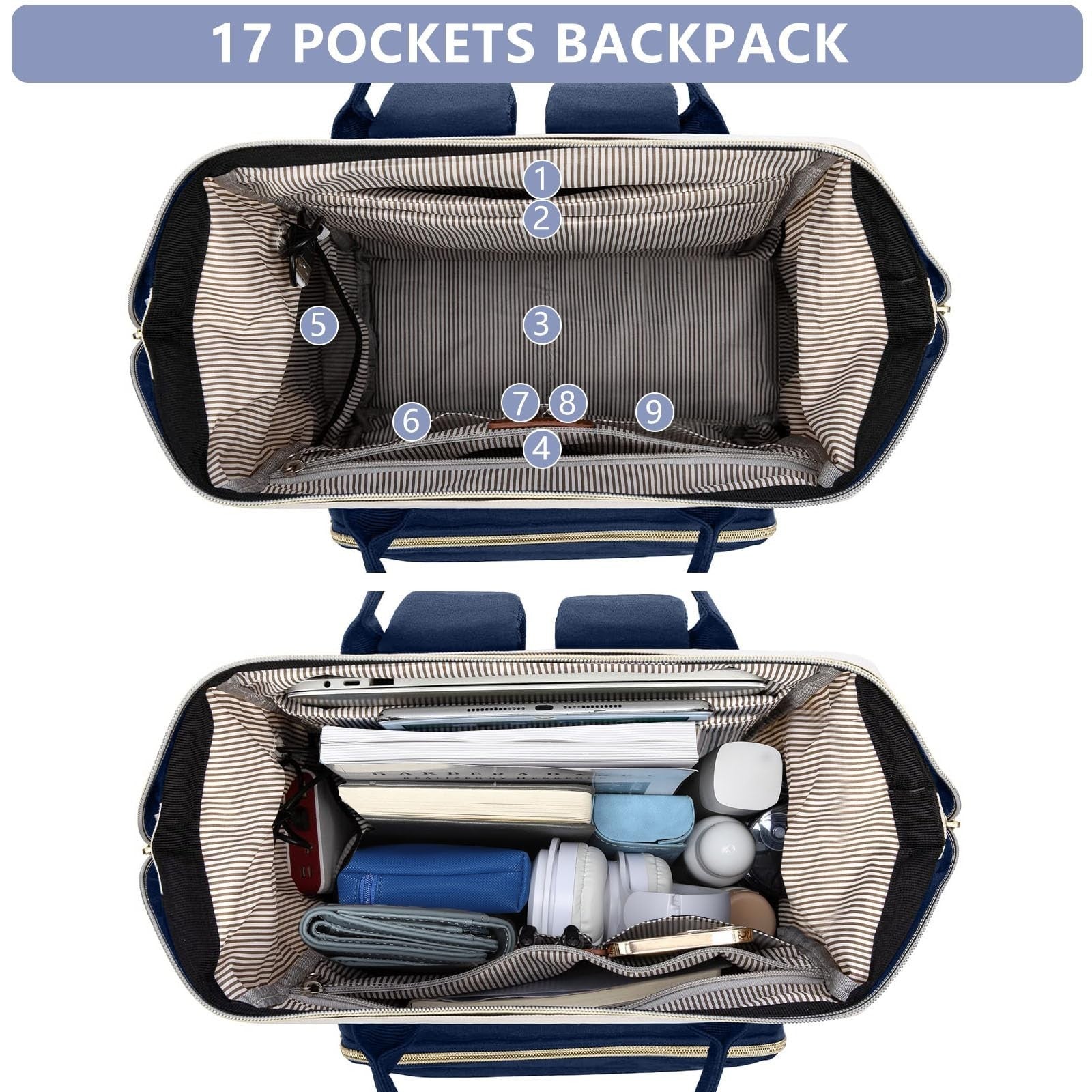 Durable 15.6" Laptop Backpack for Women, USB Charging, Anti Theft, College Work2