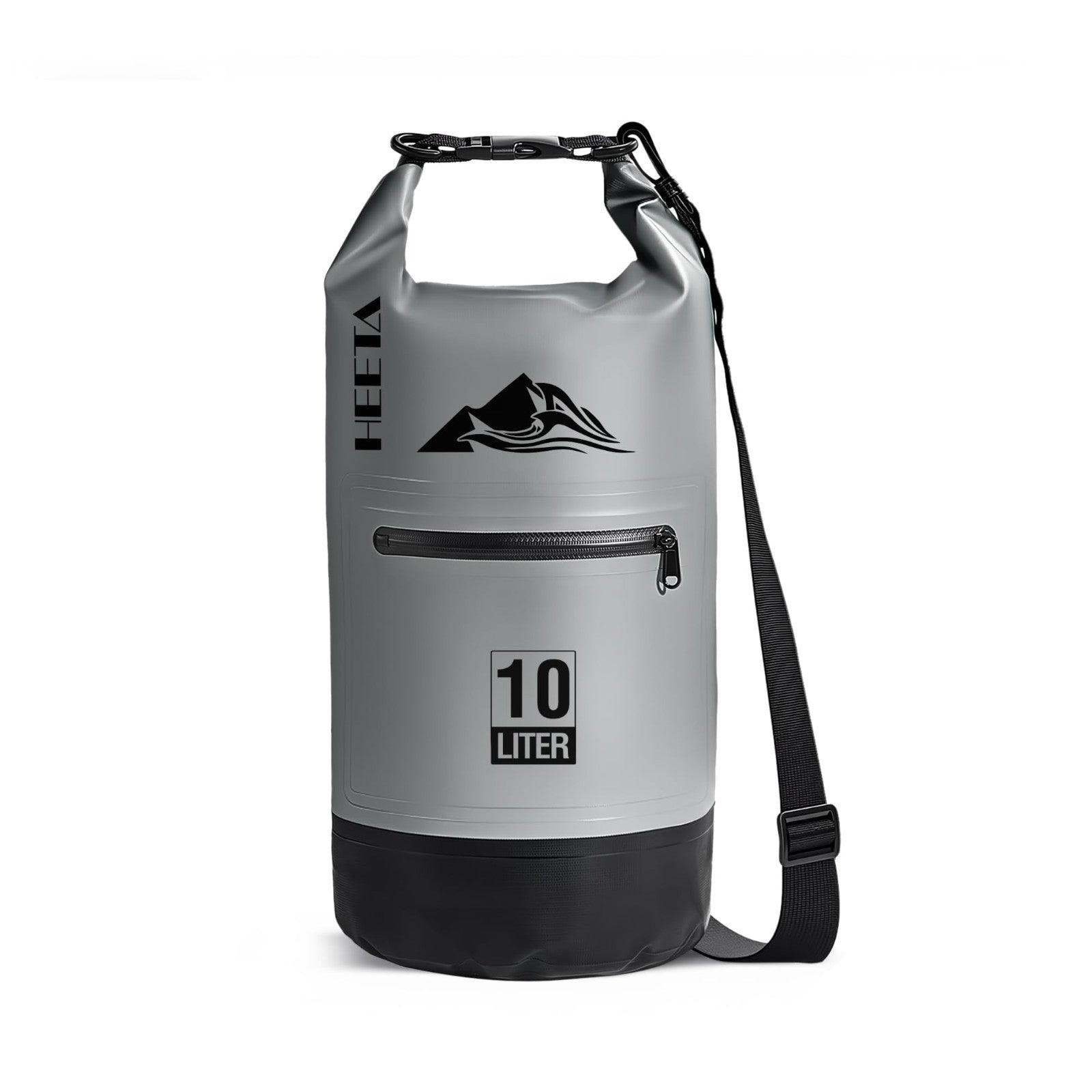 Waterproof Dry Bag with Zipper Pocket - Lightweight Roll Top for Travel, Kayakin1