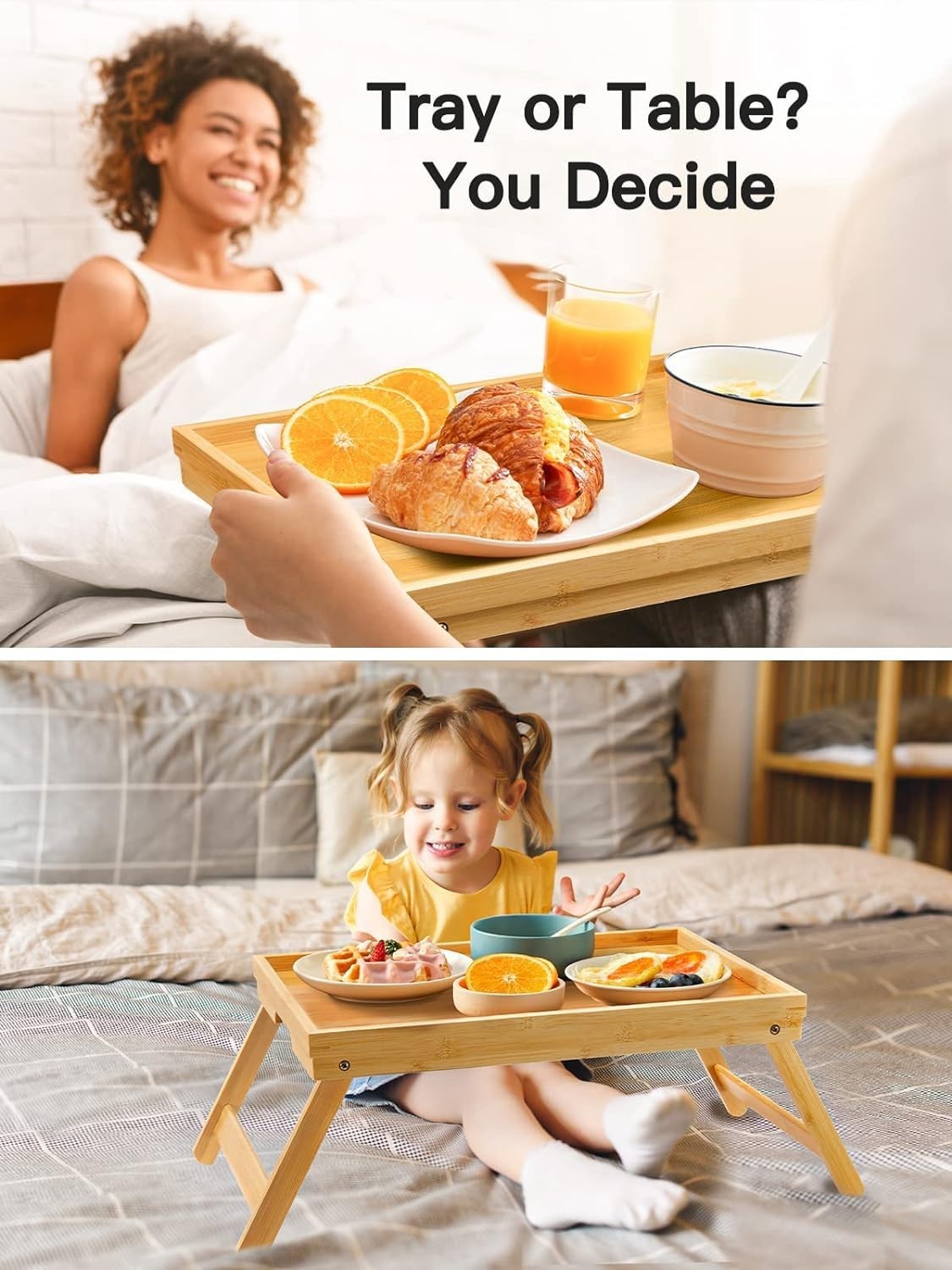 Here’s an optimized eBay title for your product:"Foldable Bamboo Bed Tray Tabl4