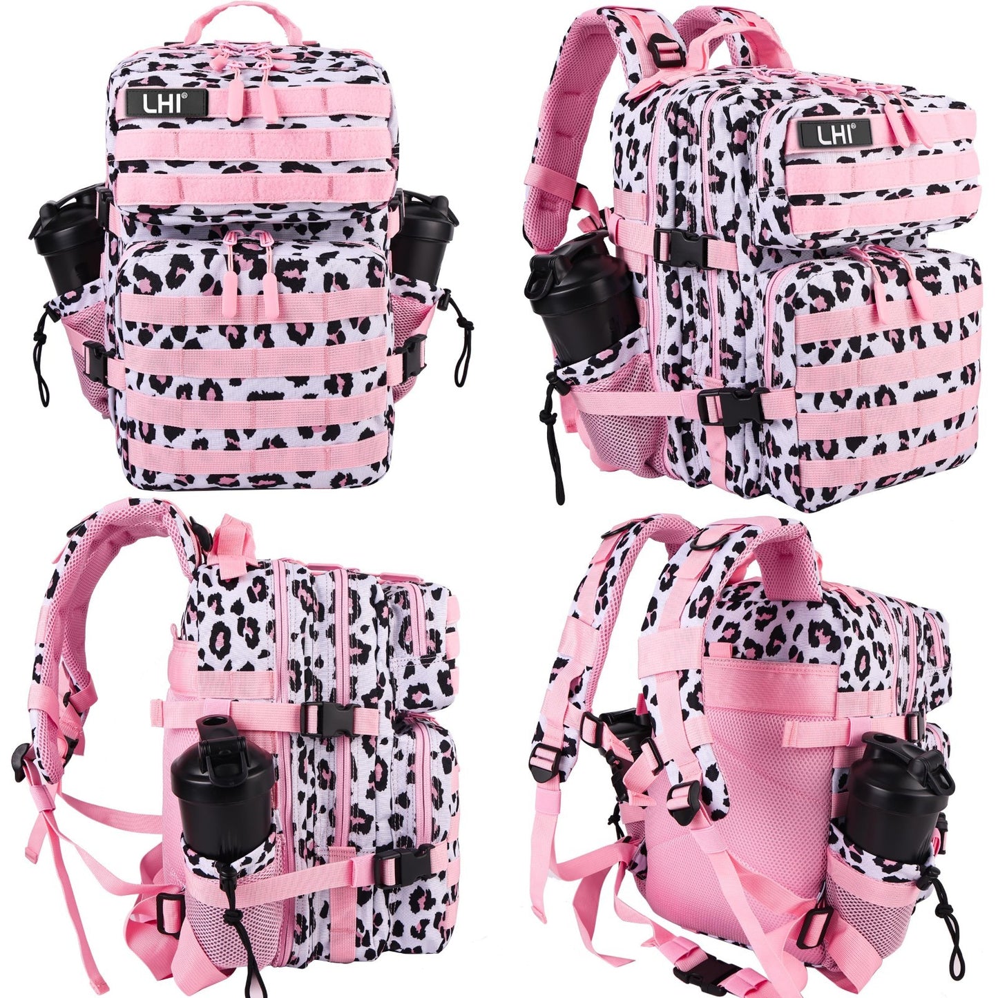 Tactical Military Backpack 25L/35L Army Assault Pack Rucksack with Bottle Holder2