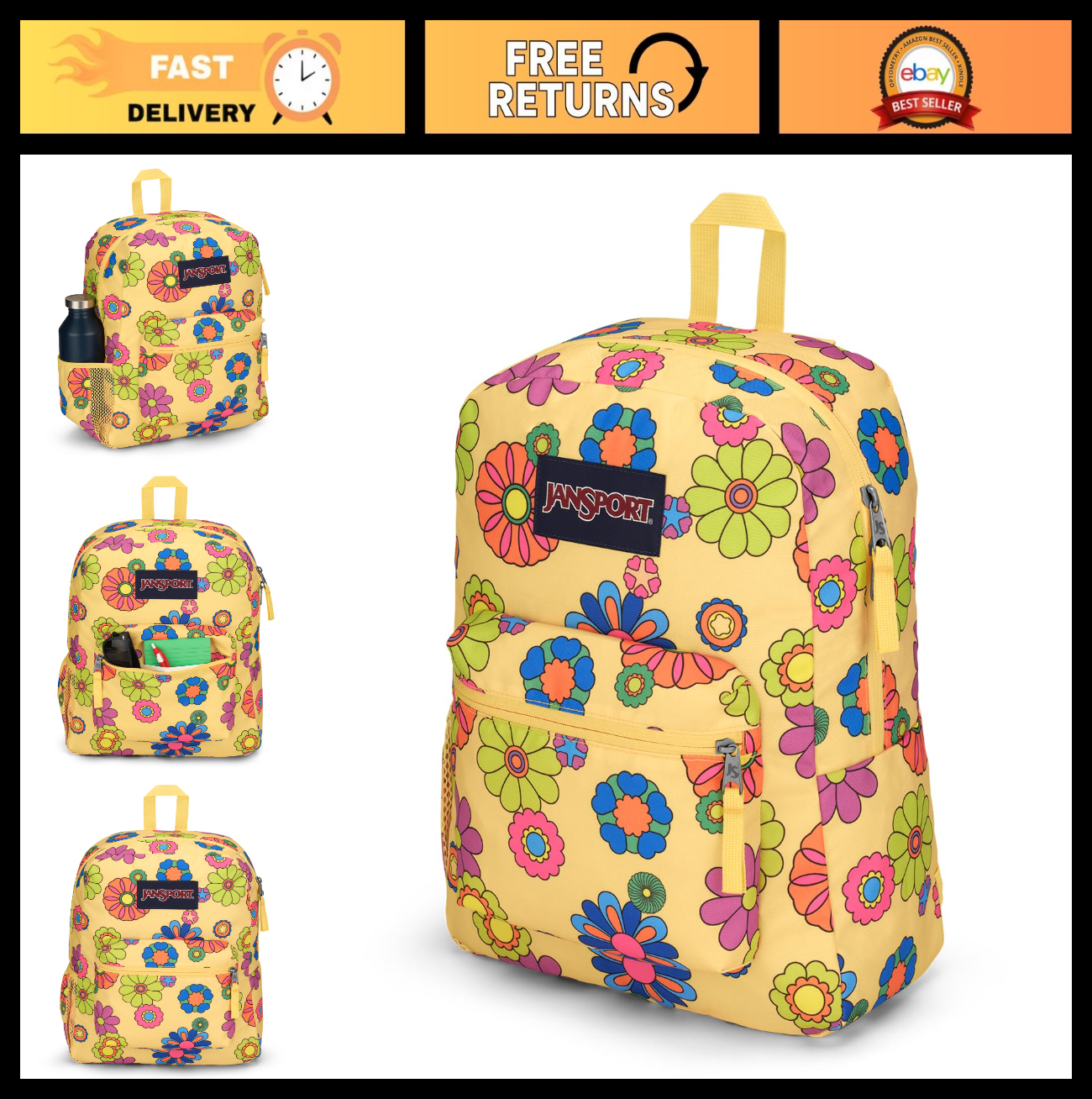 Versatile 17" Backpack   Spacious Main Compartment, Front Pocket, Stylish Design0