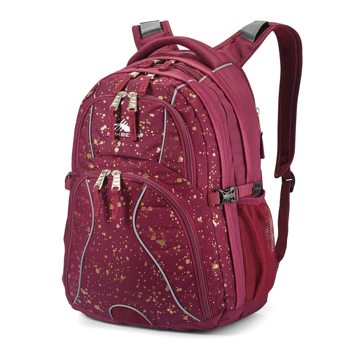 Versatile Laptop Backpack, One Size, Copper Splatter/Maroon, Water Resistant, Du1
