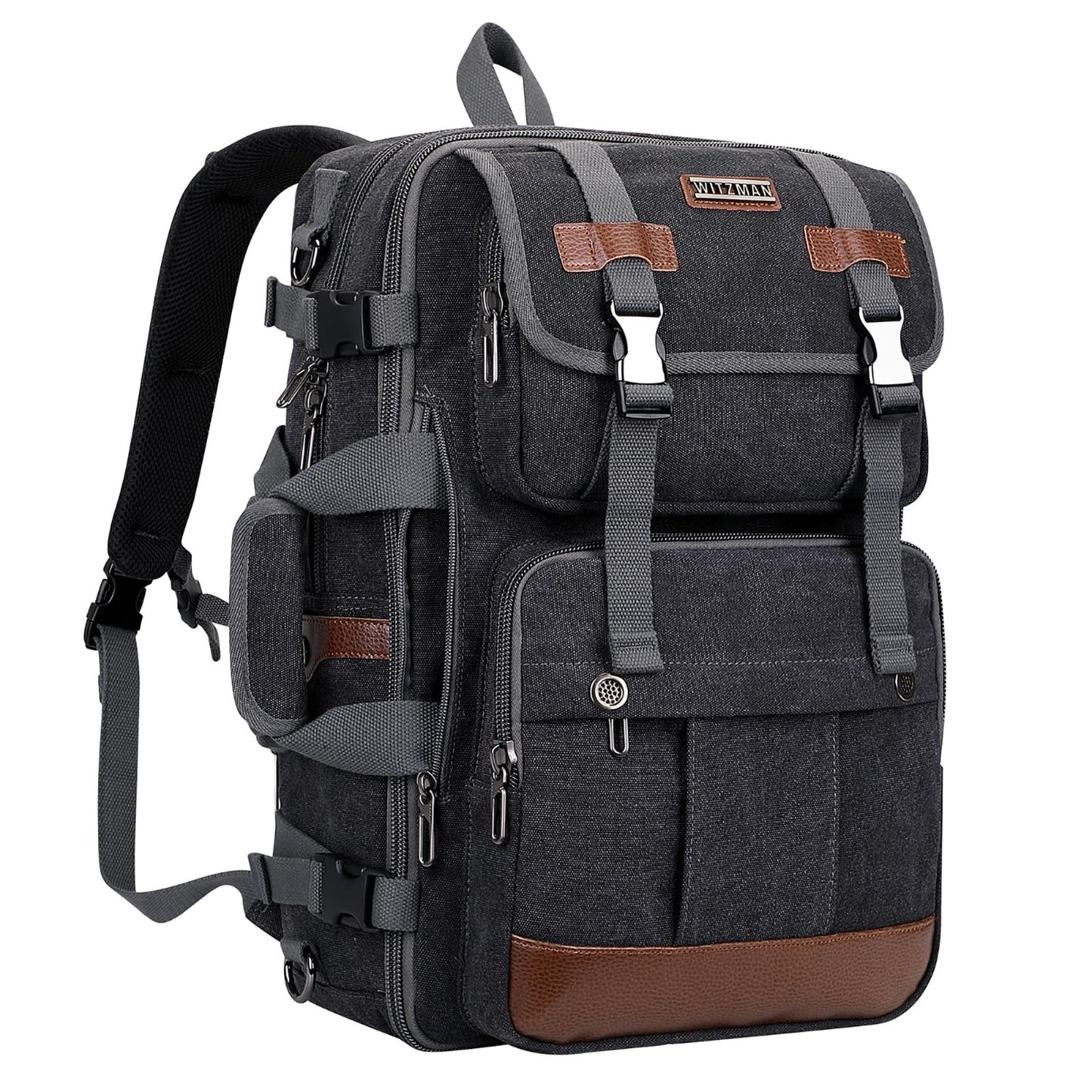 Large Canvas Travel Backpack for Men, 16 Inch Laptop Bag, Durable & Stylish1