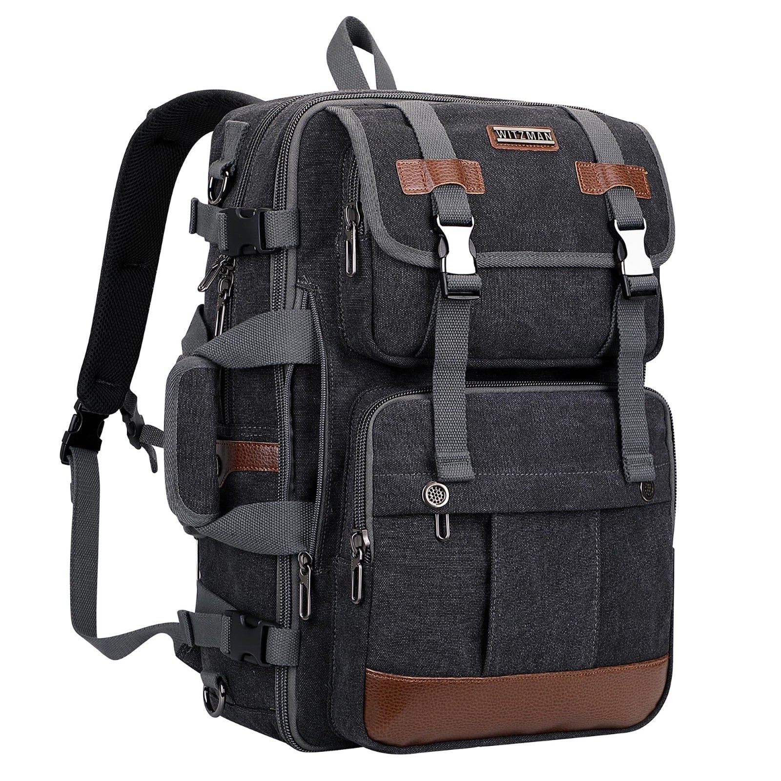 Large Canvas Travel Backpack for Men, 16 Inch Laptop Bag, Durable & Stylish1