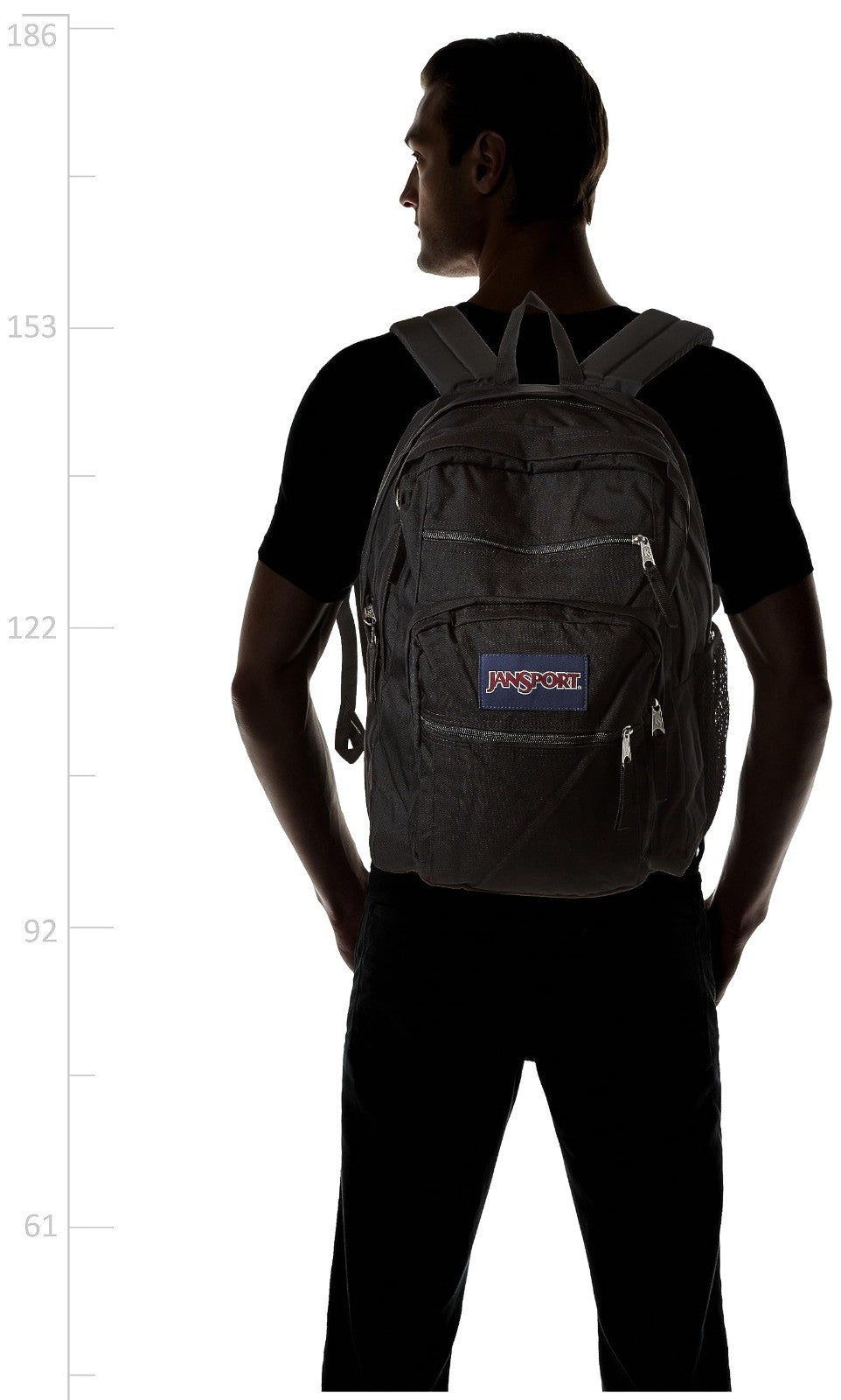 Ergonomic Laptop Backpack with 2 Compartments, 15” Sleeve, Haul Handle   Black2