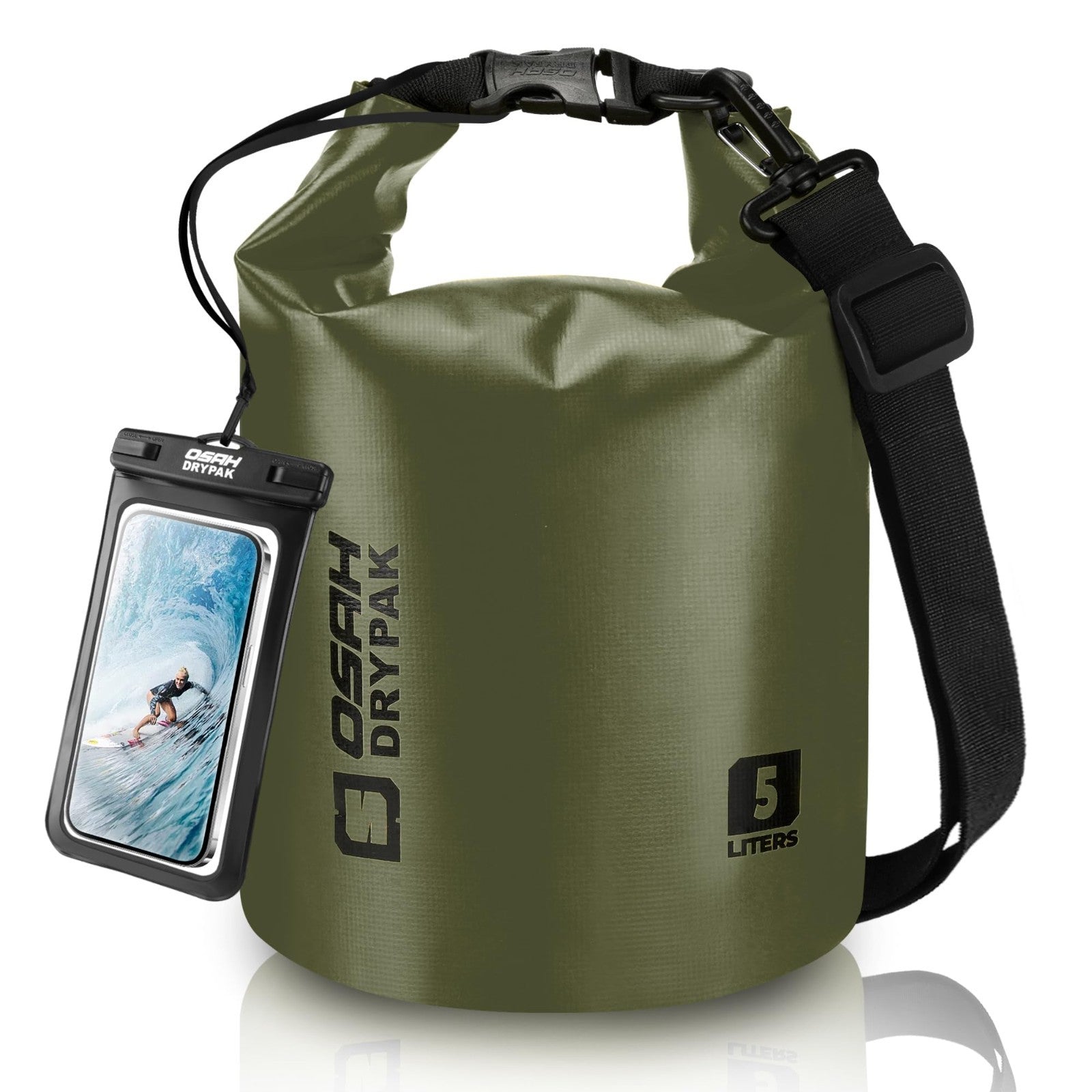 Waterproof Dry Bag 5L/10L/20L/30L/40L - Lightweight Roll Top Backpack for Travel1