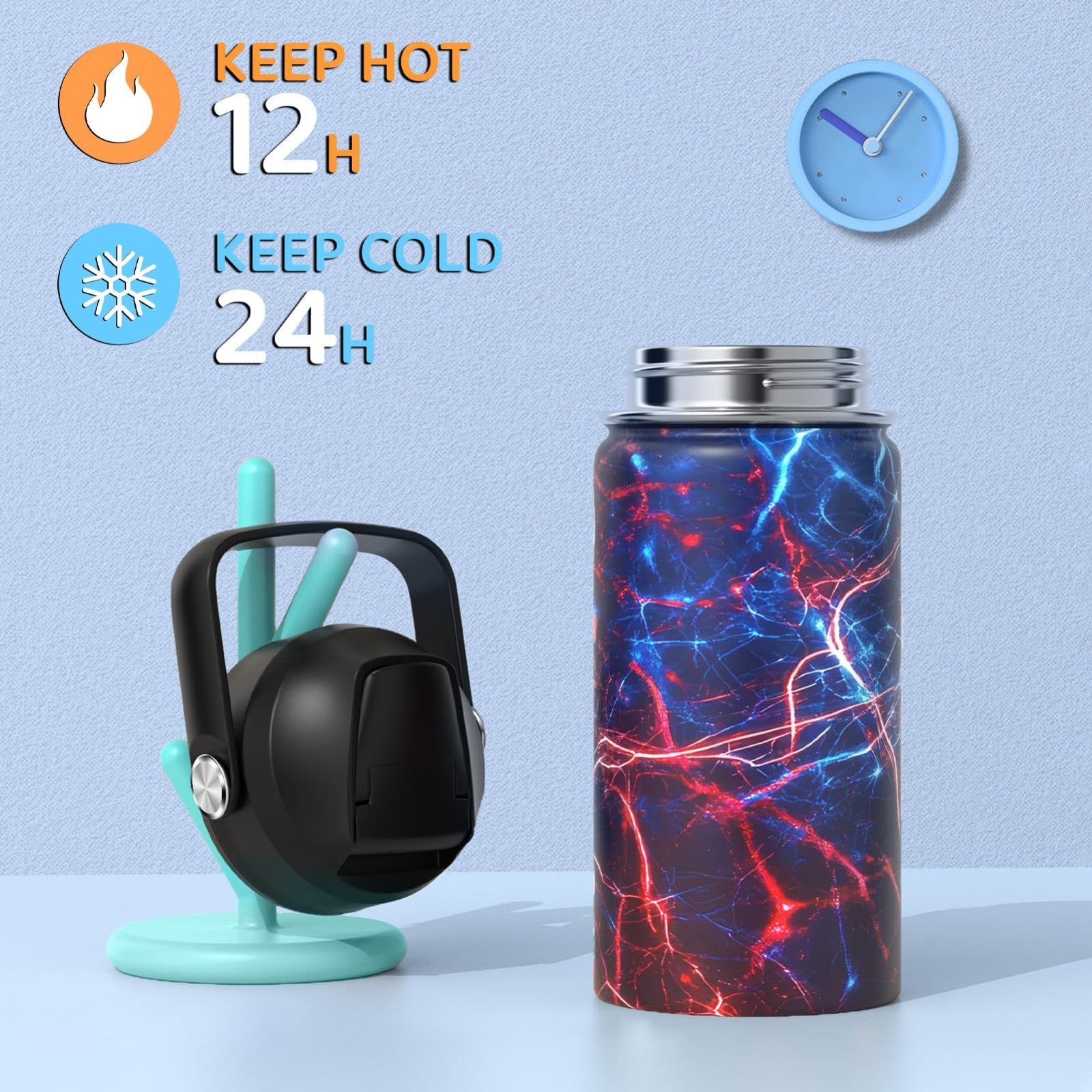Cool Luminous Gamer Backpack Set for Boys, 6PCS with Insulated Water Bottle & Lu6