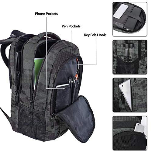 Travel Laptop Backpack 15.6 Inch, Durable College Bookbag with Multiple Pockets4
