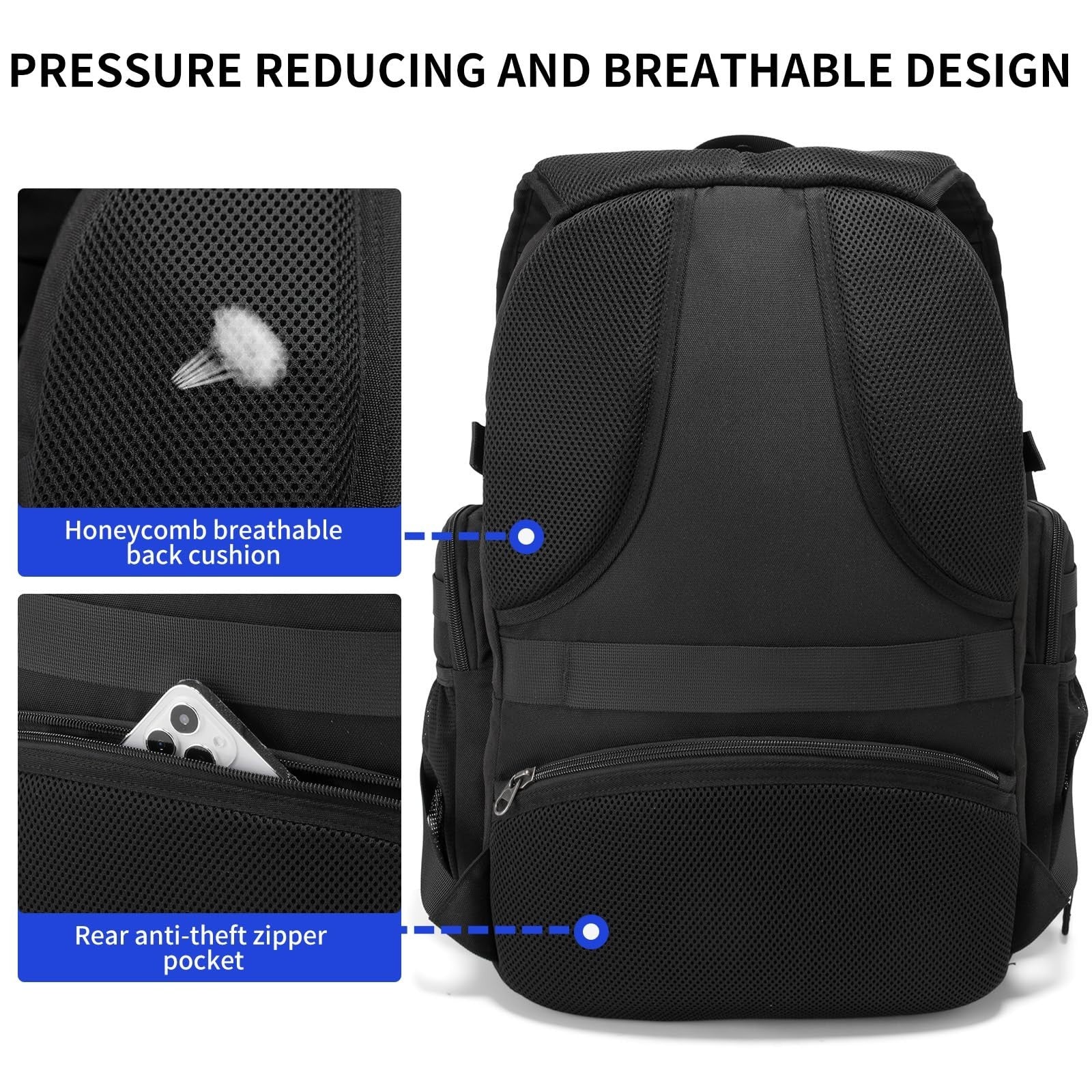 Tactical Military Backpack for Men   Small Black Assault Bag, Outdoor Gear4