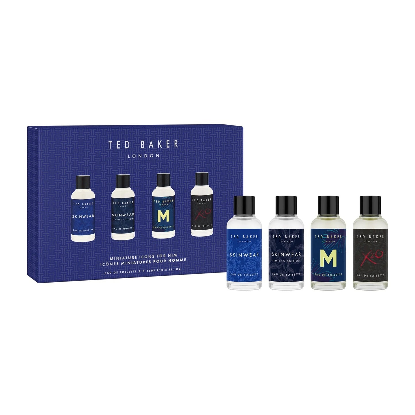 Mini Cologne Gift Set for Him - Travel Friendly 4x15ml Fragrances, Perfect for T1