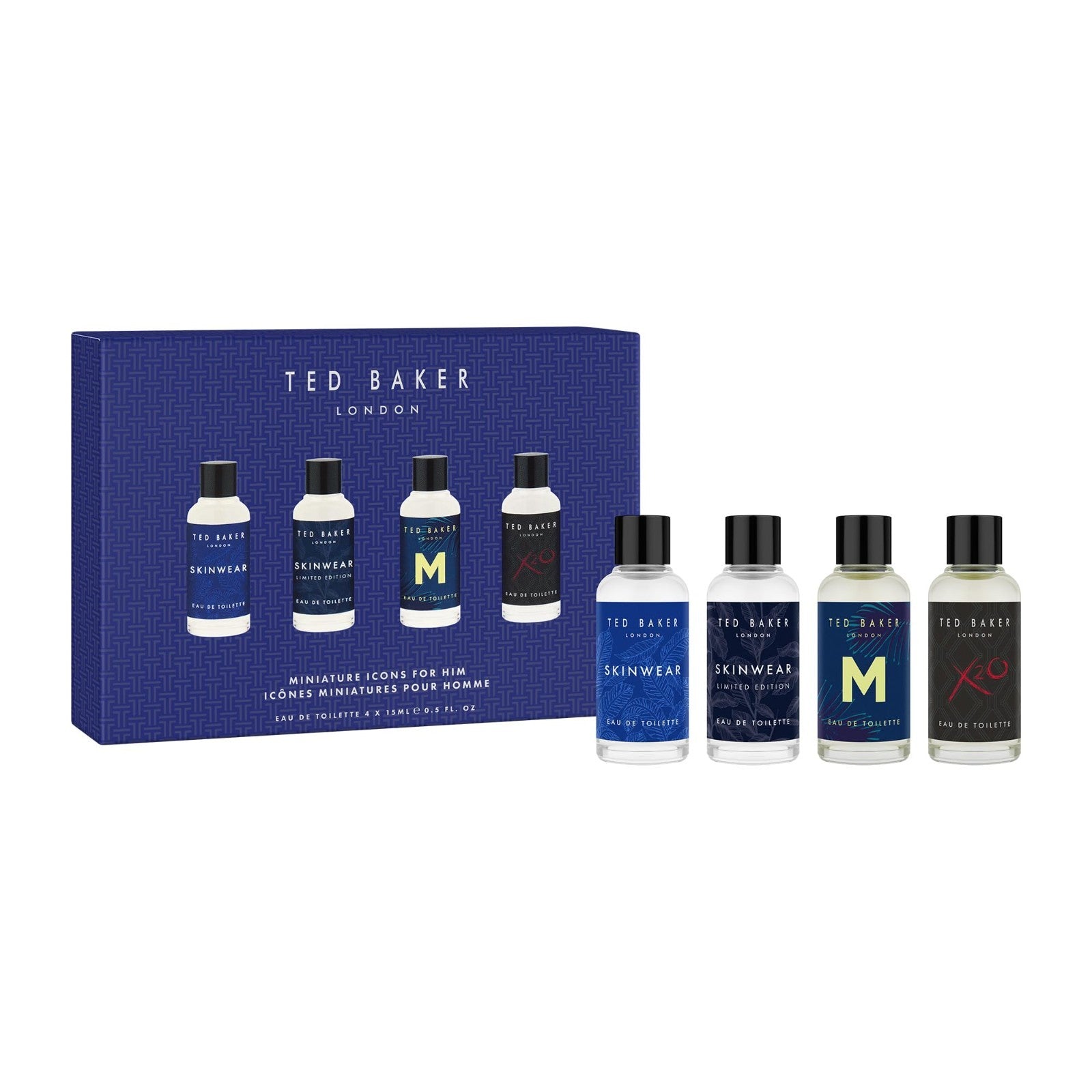 Mini Cologne Gift Set for Him - Travel Friendly 4x15ml Fragrances, Perfect for T1