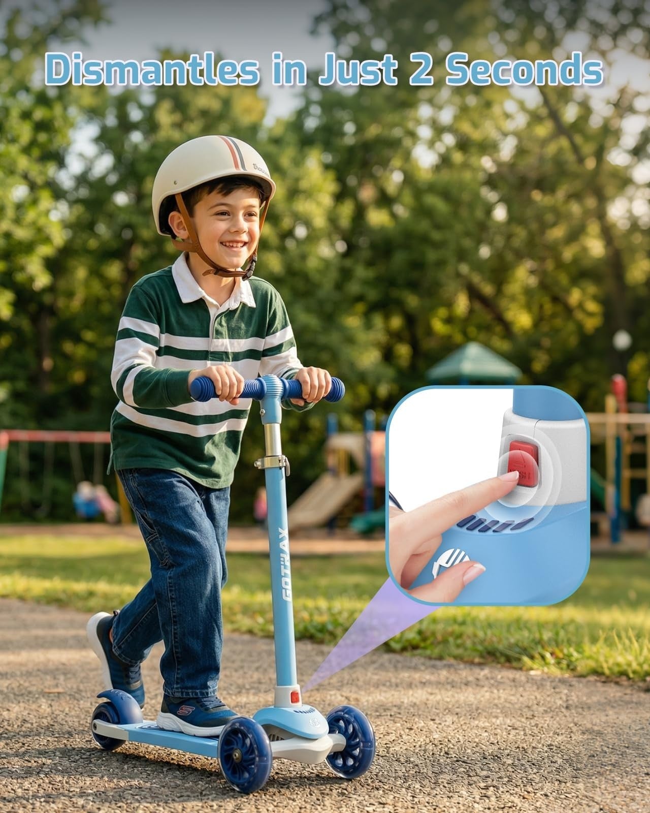 Kids Kick Scooter 3 Wheels for Boys & Girls Ages 2-8, Fun Outdoor Gift5