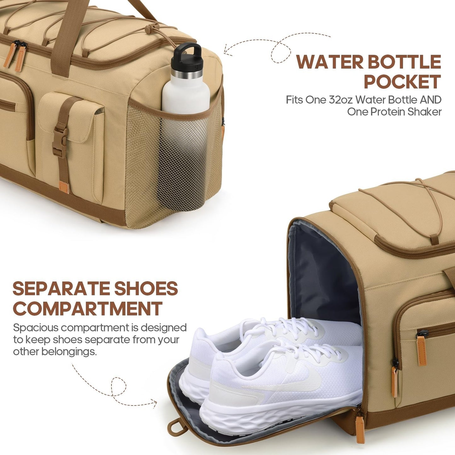 Versatile 3-in-1 Gym Bag with Shoe & Laptop Compartment | Anti-Theft Duffle Back5