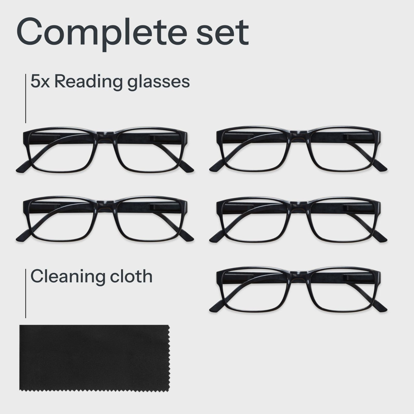 2.5x Professional Reading Glasses - Blue Light Blocking Computer Readers - Value8