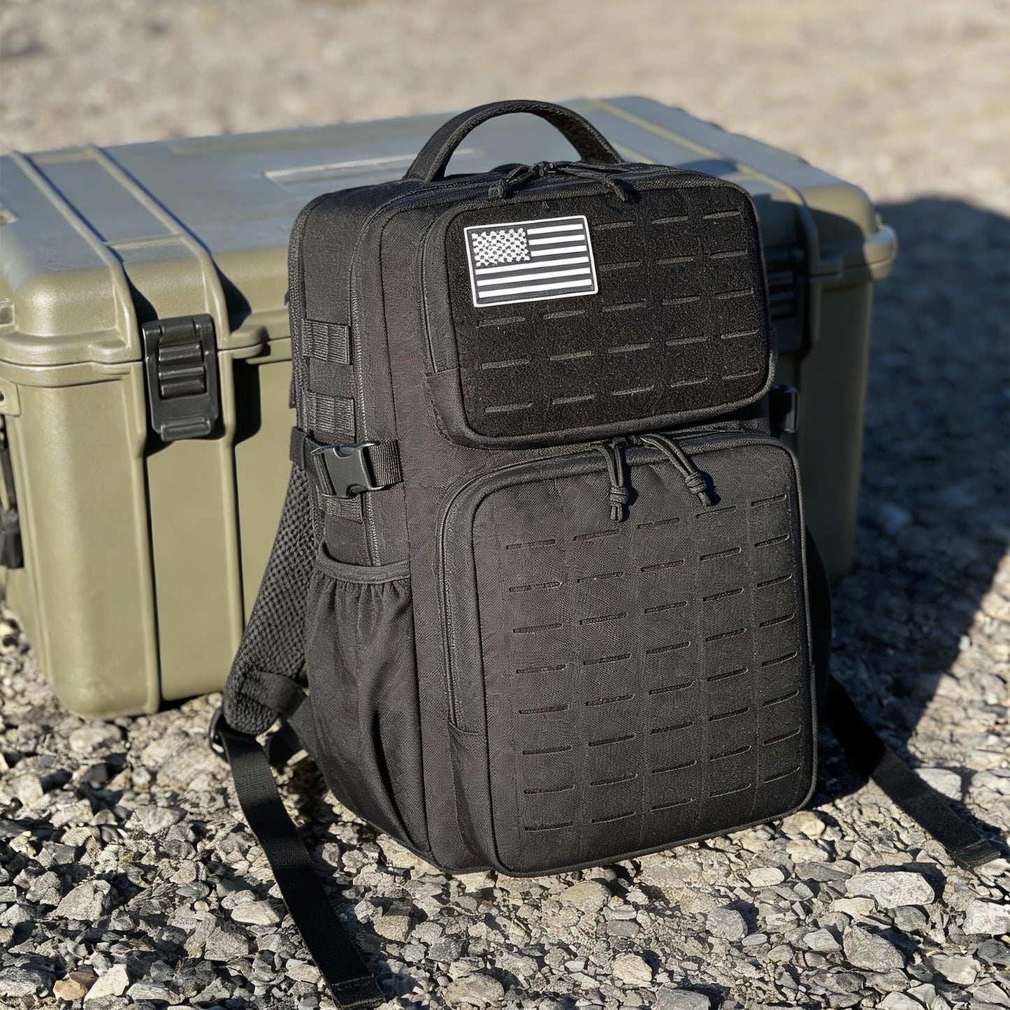 Waterproof Military Tactical Backpack   3 Day Assault Pack, MOLLE Design, Black7