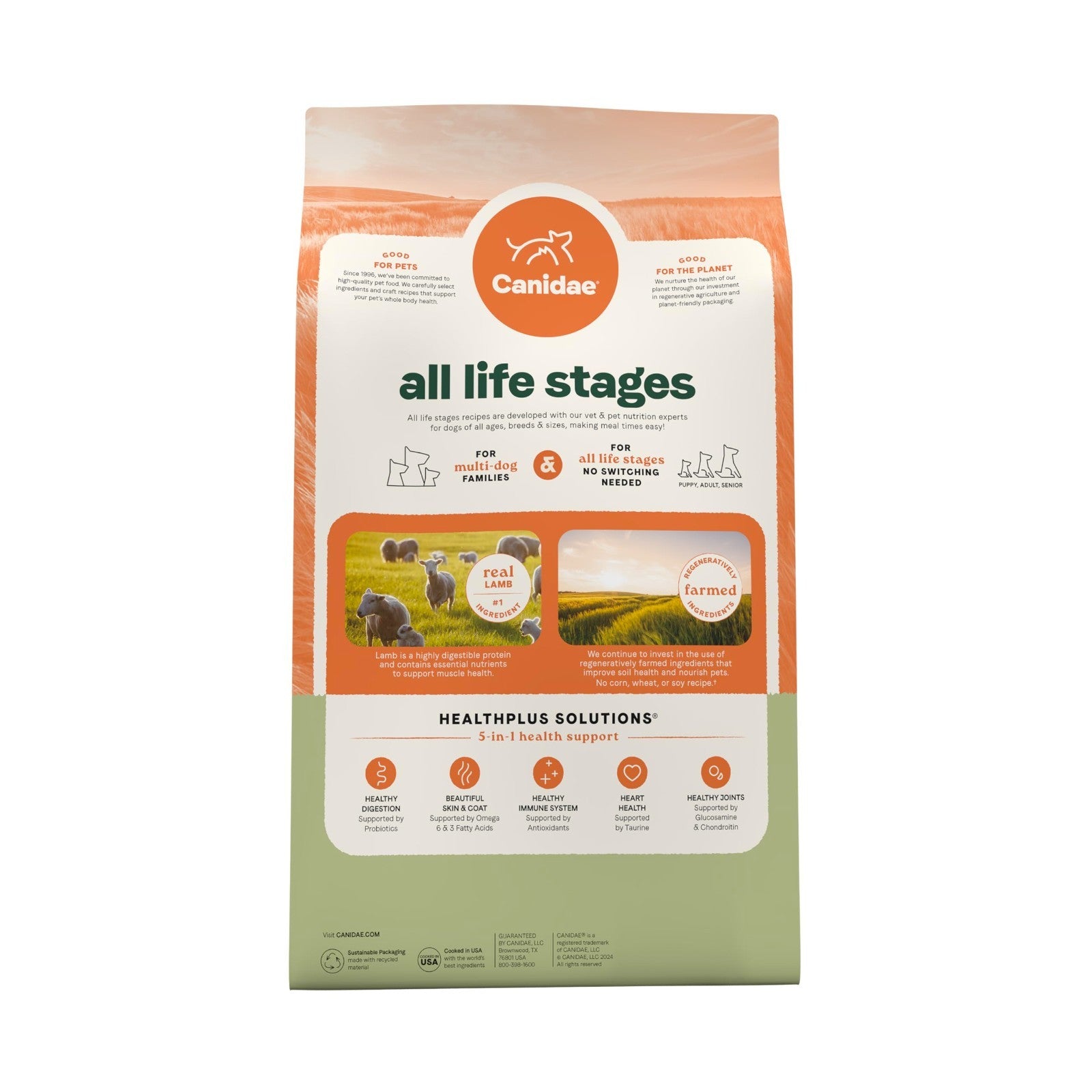 All Life Stages Dog Food, Real Lamb & Ancient Grains, 5 lb   Healthy Nutrition7