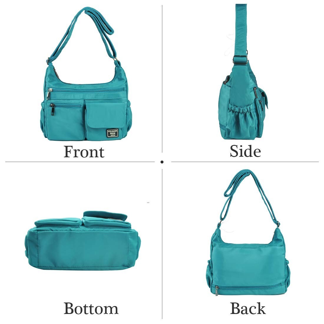 Lightweight Waterproof Crossbody Bag for Women   RFID Travel Shoulder Purse, Nyl5